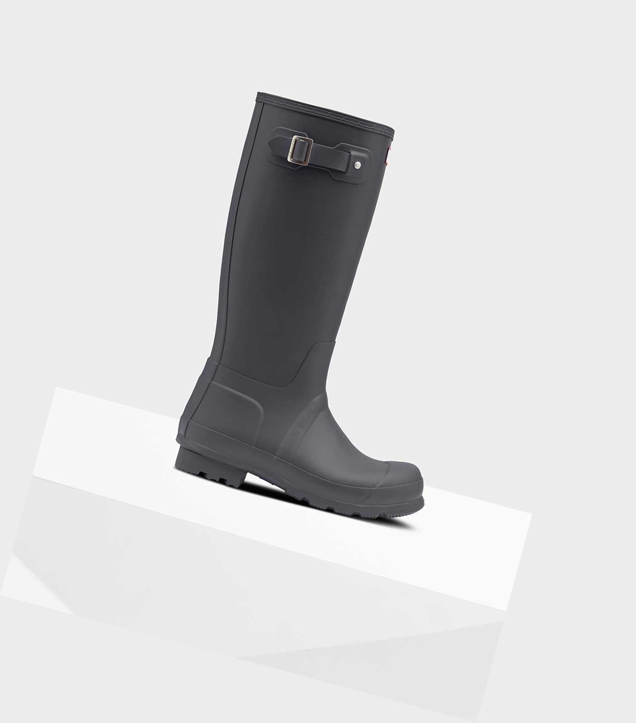 Buty Zimowe Męskie Hunter Original Wysokie Insulated Szare | 045MCPWXD