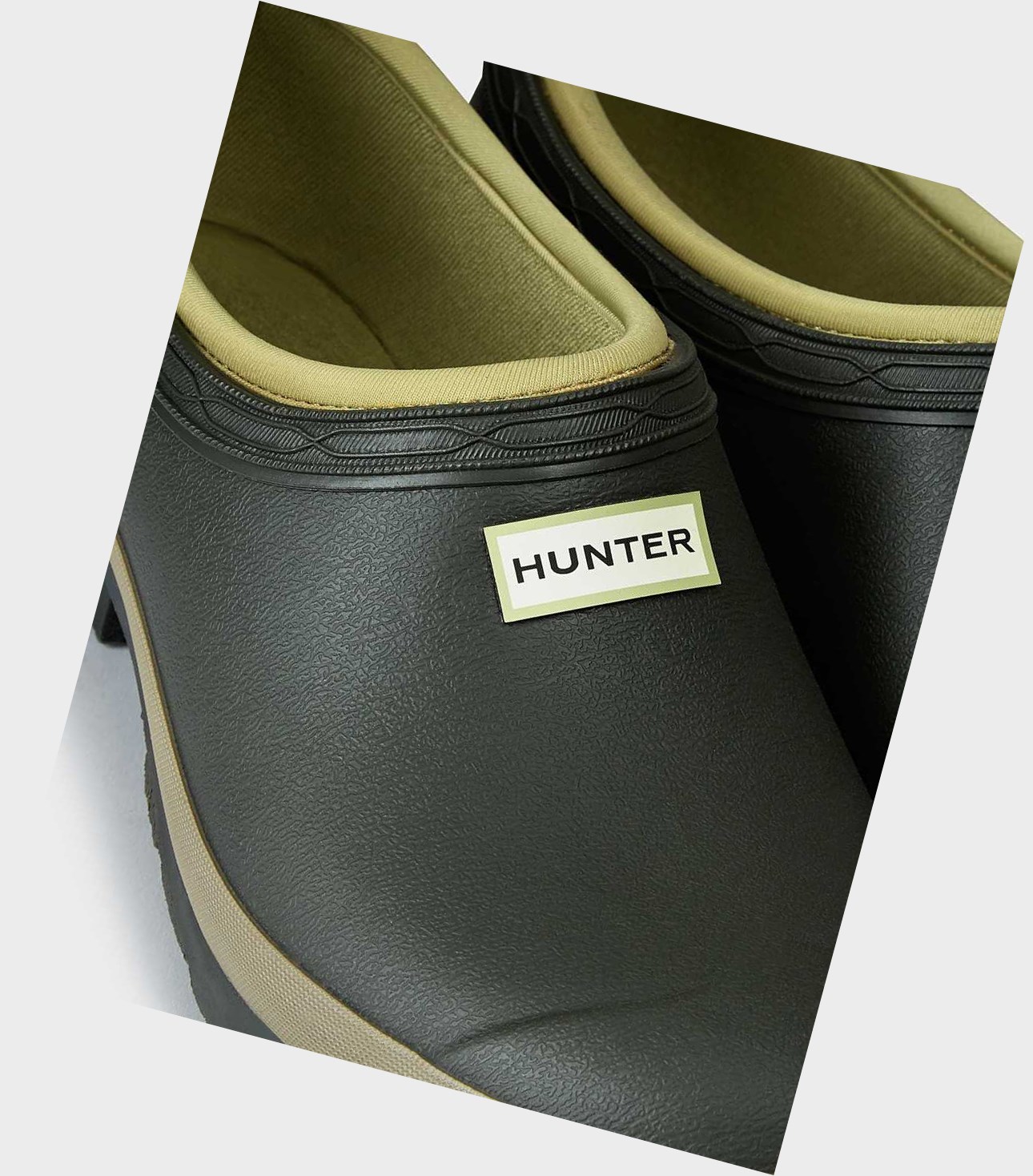 Chodaki Damskie Hunter Gardener Technical Zielone | 603ZBLMXC