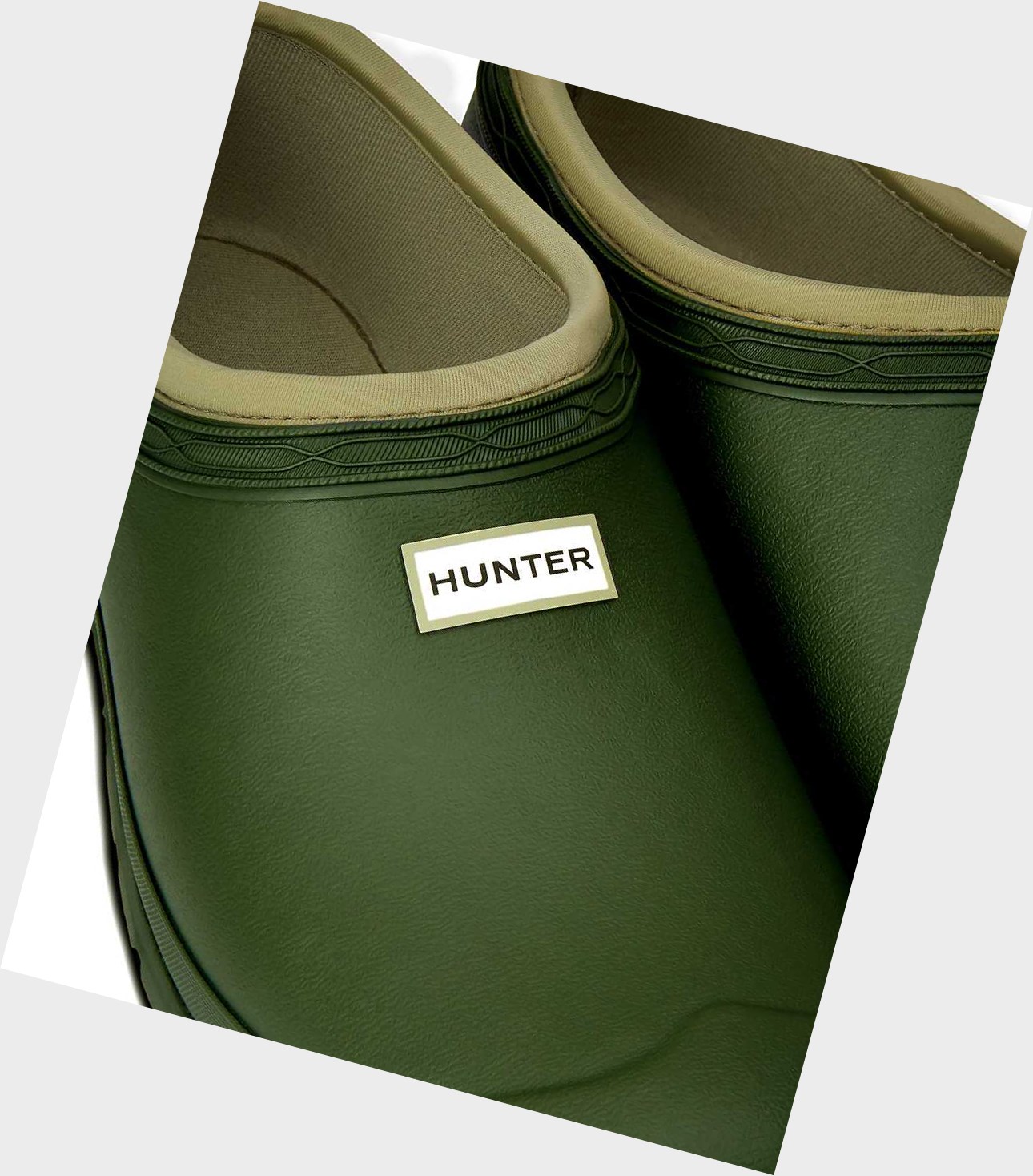 Chodaki Męskie Hunter Gardener Zielone | 069XKIHMR