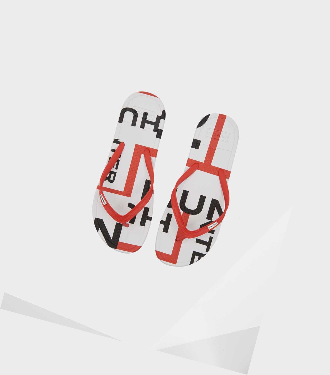 Japonki Męskie Hunter Original Exploded Logo Czerwone | 238ZTISOP