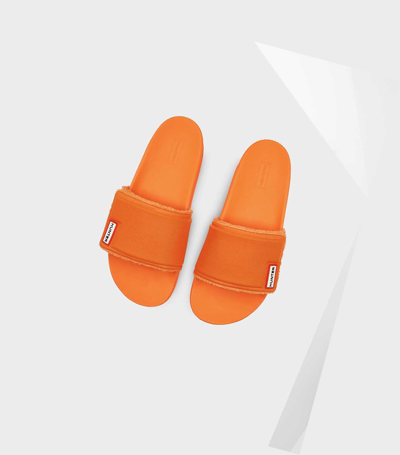Klapki Damskie Hunter Original Adjustable Pomarańczowe | 940NERMLW