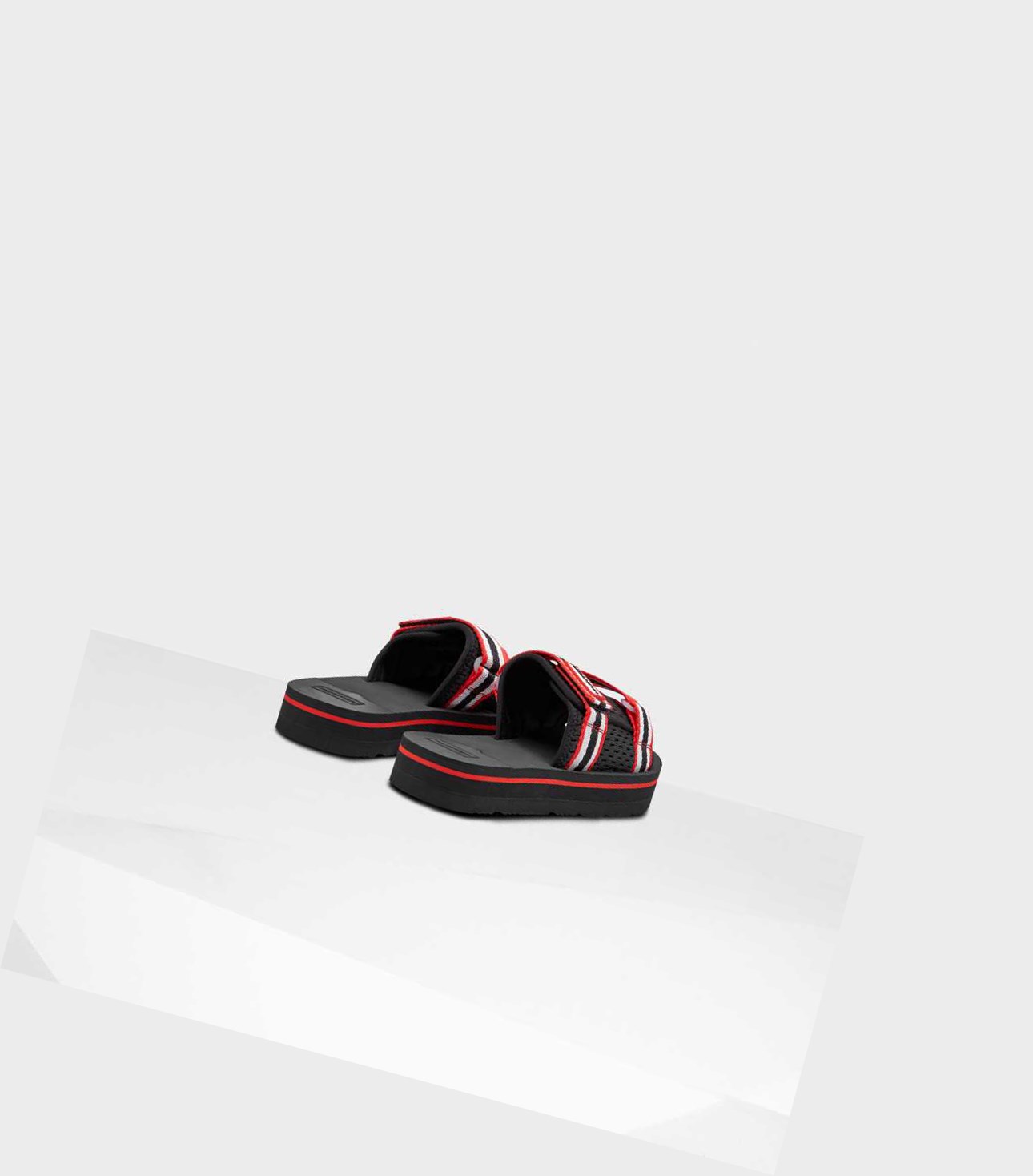 Klapki Damskie Hunter Original Flatform Beach Czerwone | 327LSJDHV