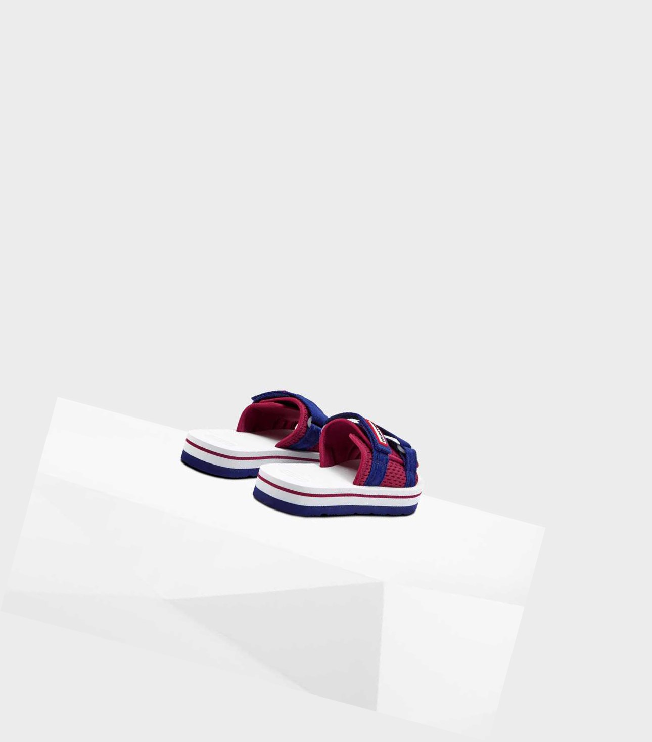 Klapki Damskie Hunter Original Flatform Beach Czerwone | 756KVTMDW