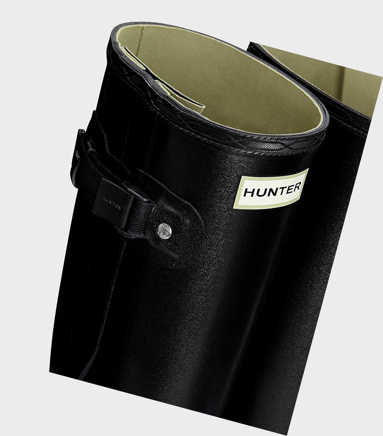 Krótkie Kozaki Damskie Hunter Norris Field Side Krótkie Wellington Adjustable Czarne | 683GBTDSJ