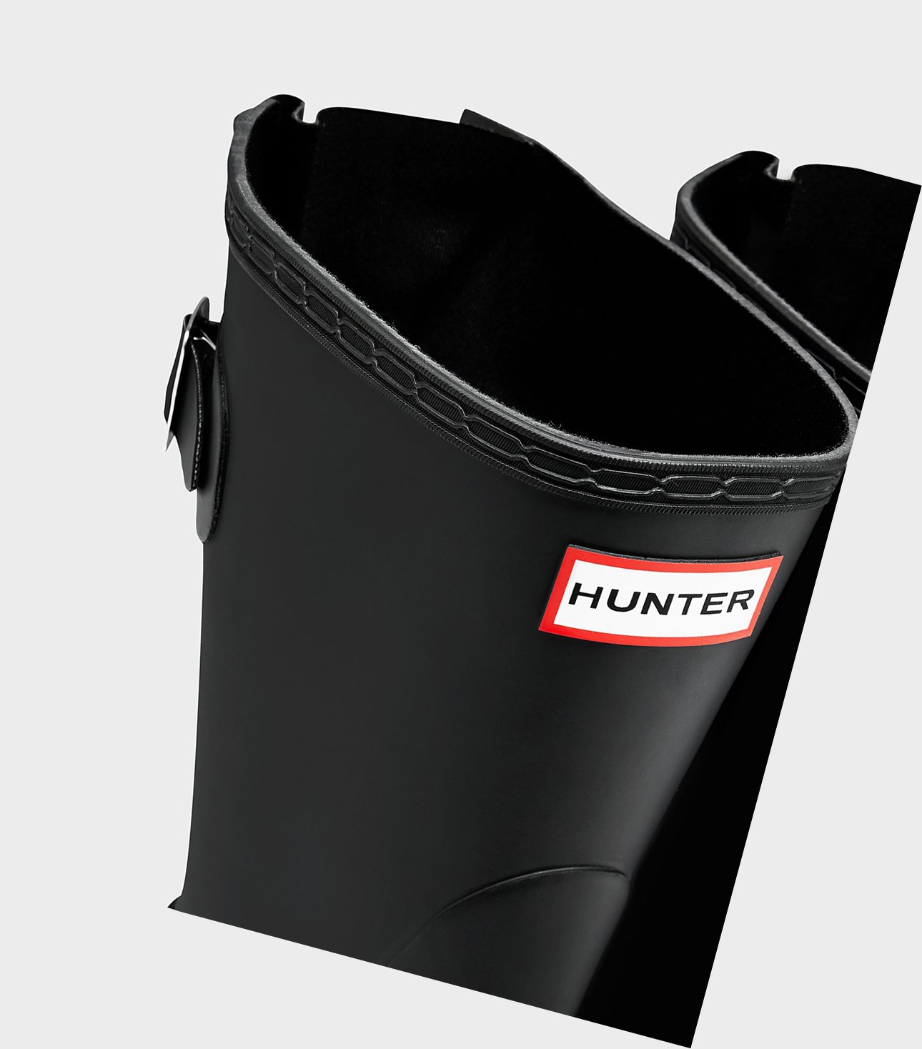 Krótkie Kozaki Damskie Hunter Original Back Adjustable Czarne | 286FUQRVE