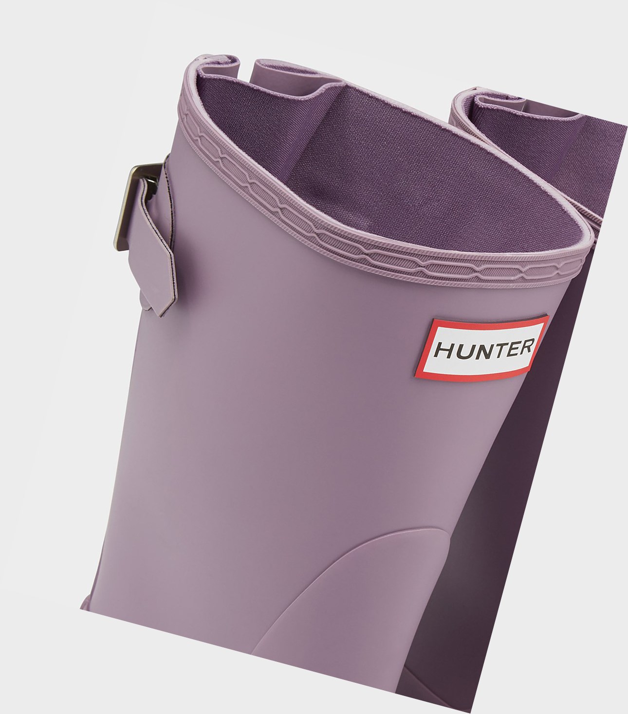 Krótkie Kozaki Damskie Hunter Original Back Adjustable Fioletowe | 679QADSOT