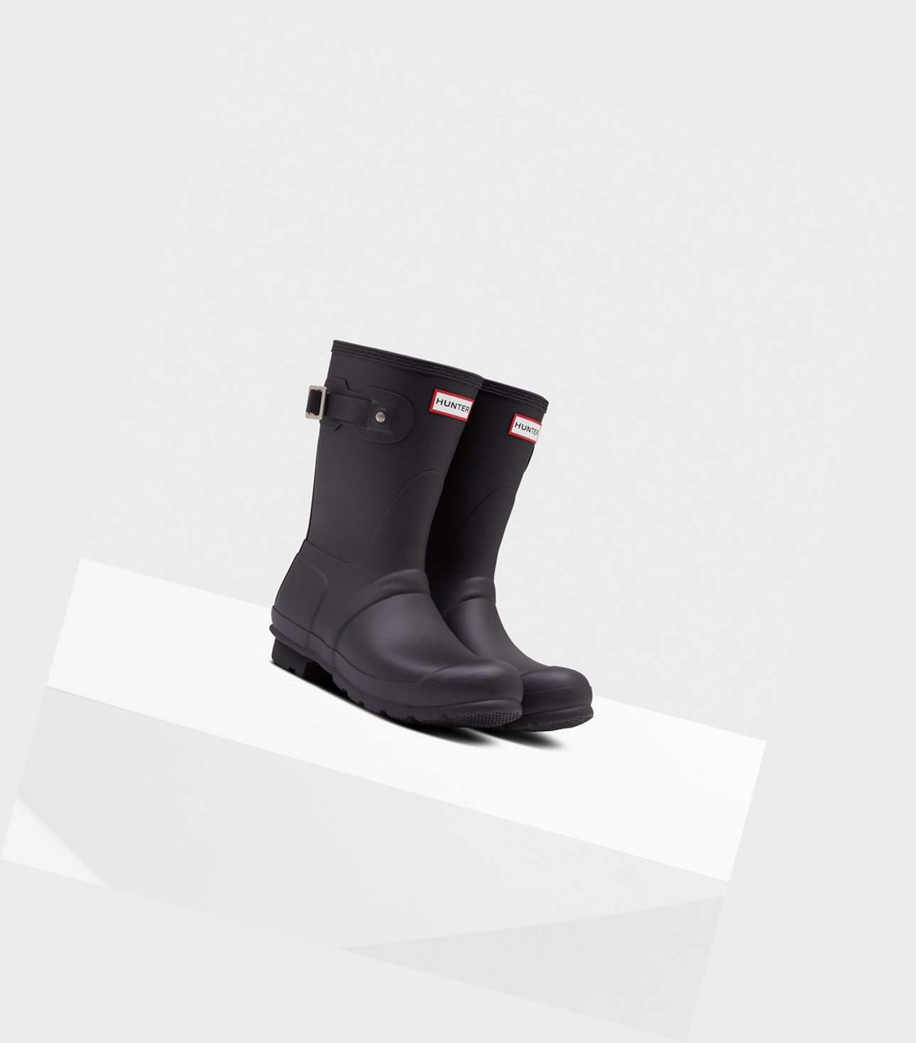 Krótkie Kozaki Damskie Hunter Original Insulated Czarne | 246KGQECO