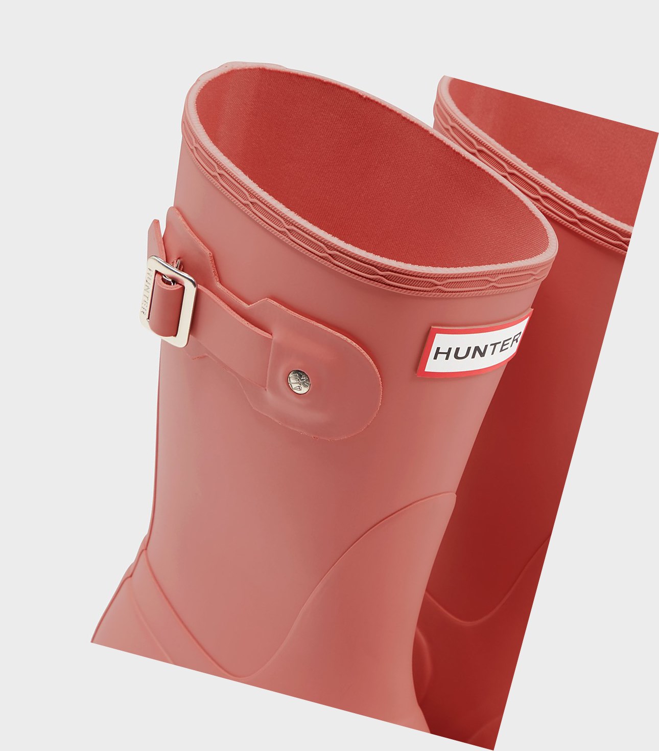 Krótkie Kozaki Damskie Hunter Original Różowe | 790CUZWOF