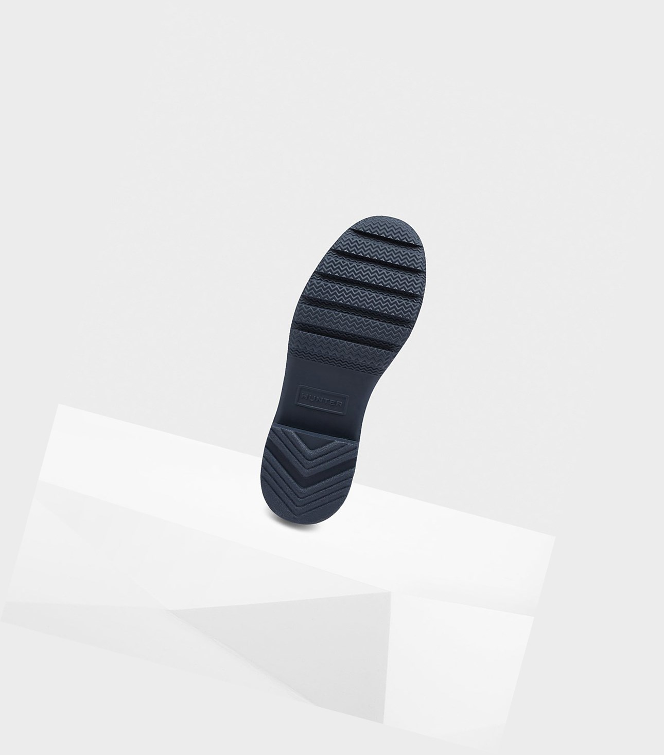 Krótkie Kozaki Damskie Hunter Original Tour Foldable Granatowe | 423VLUXAO