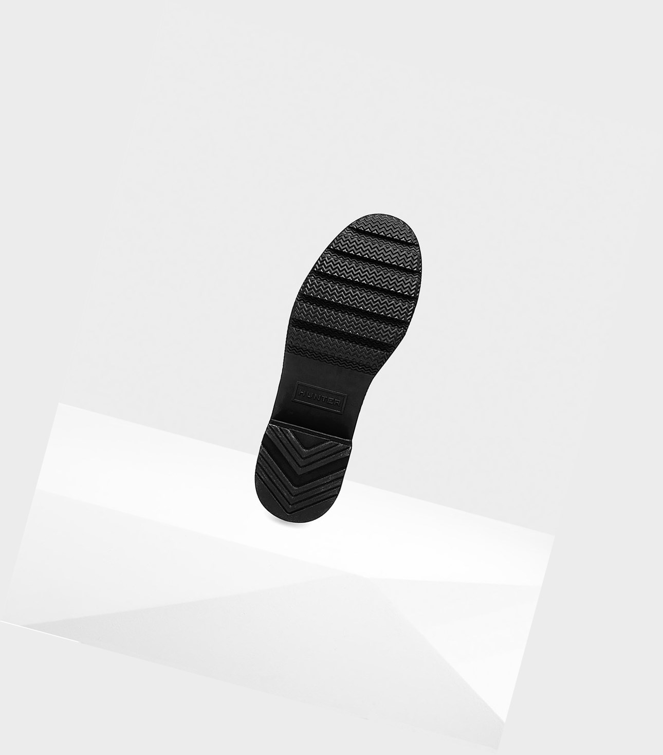 Krótkie Kozaki Damskie Hunter Original Tour Foldable Czarne | 457TJVGRH