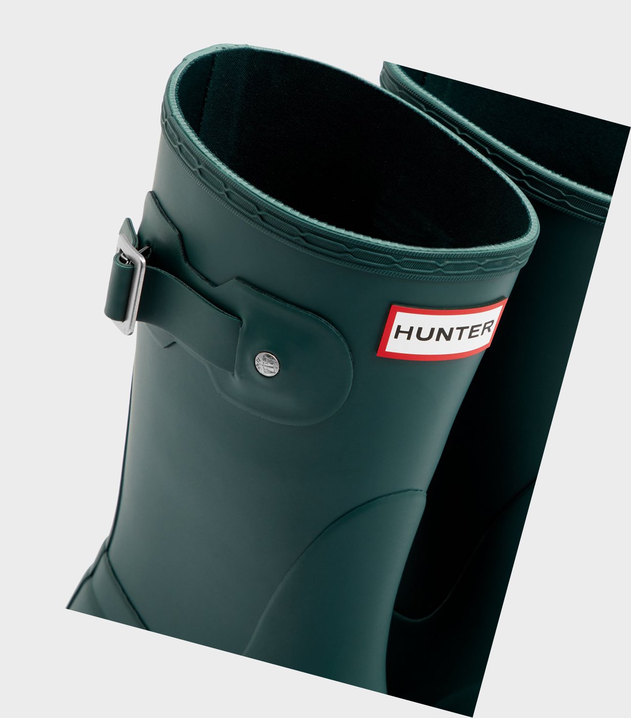 Krótkie Kozaki Damskie Hunter Original Zielone | 072TBVDYK