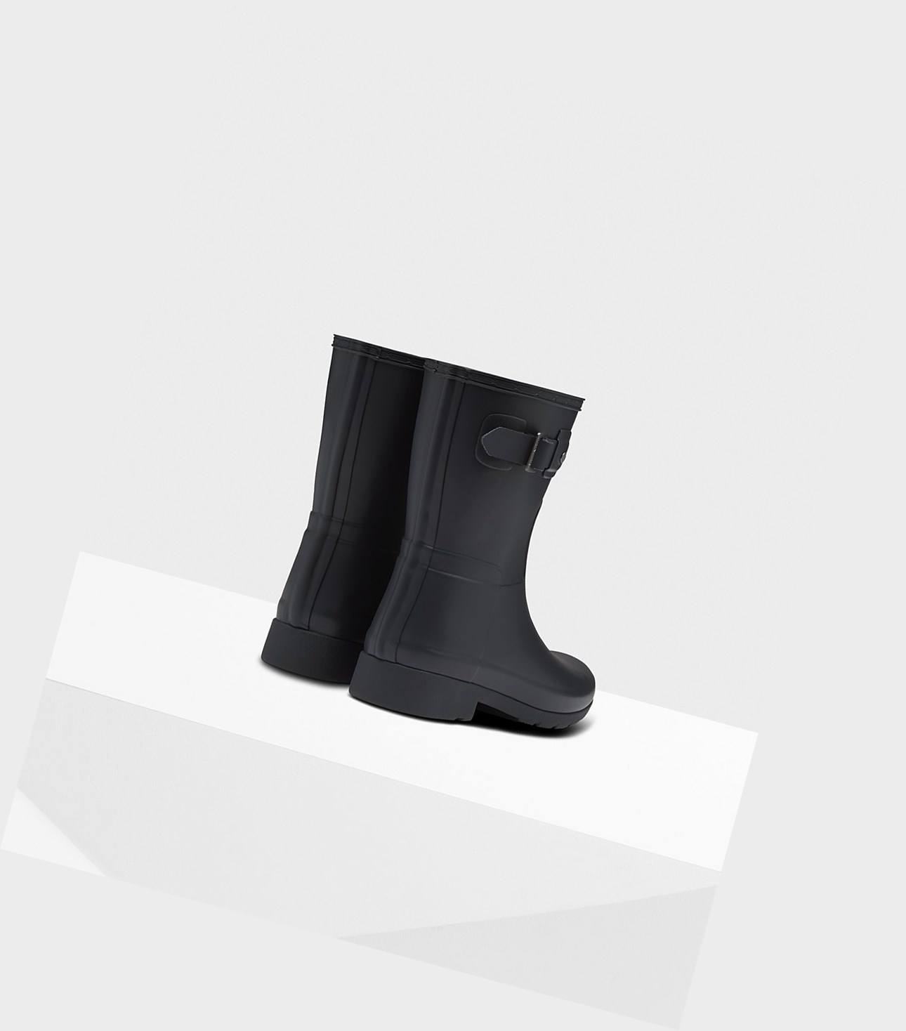 Krótkie Kozaki Damskie Hunter Refined Slim Fit Granatowe | 315PFMARJ