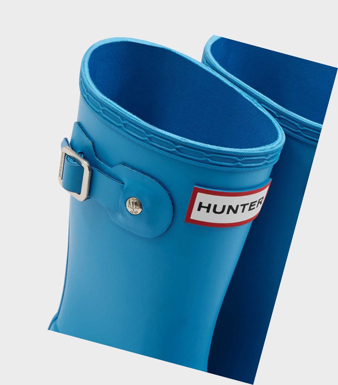 Krótkie Kozaki Dziecięce Hunter Original Little Wellington Niebieskie | 267XVMZOE