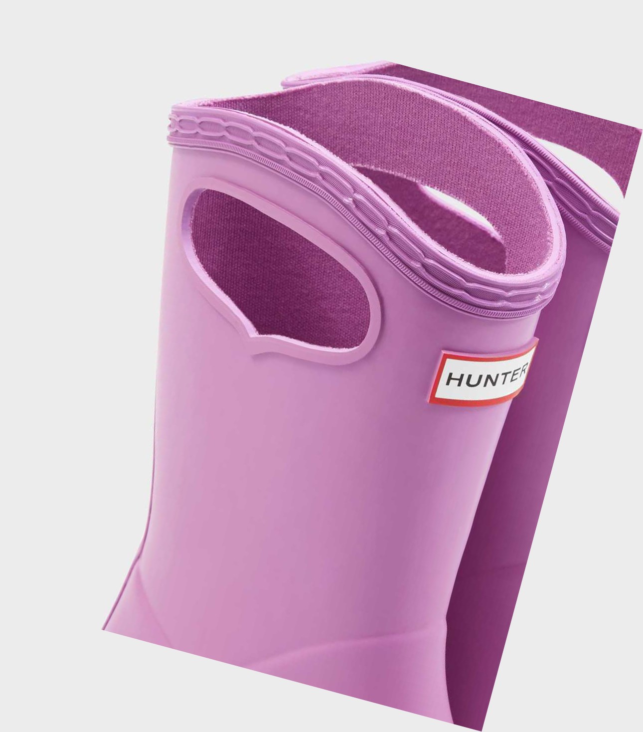 Krótkie Kozaki Dziecięce Hunter Original First Klasyczne Grab Handle Wellington Różowe | 268FLAYQJ