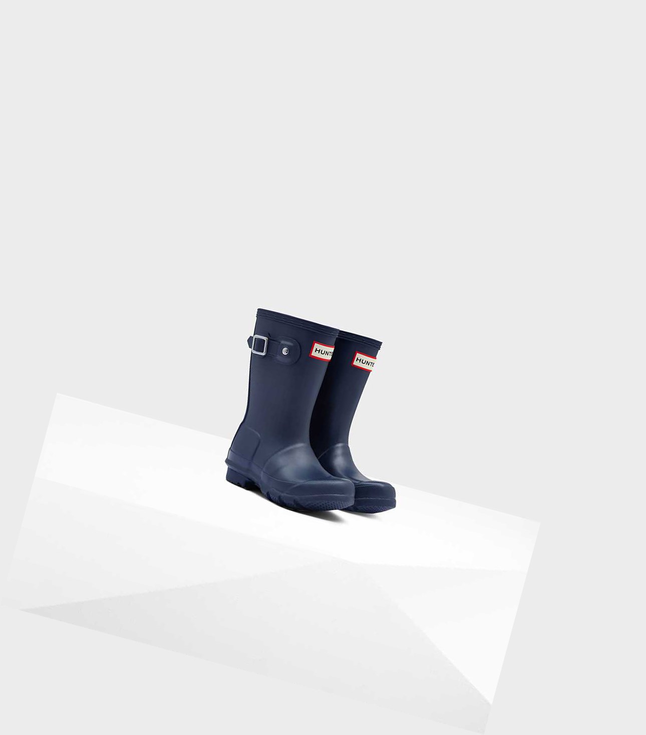 Krótkie Kozaki Dziecięce Hunter Original Little Wellington Granatowe | 320RXZILF