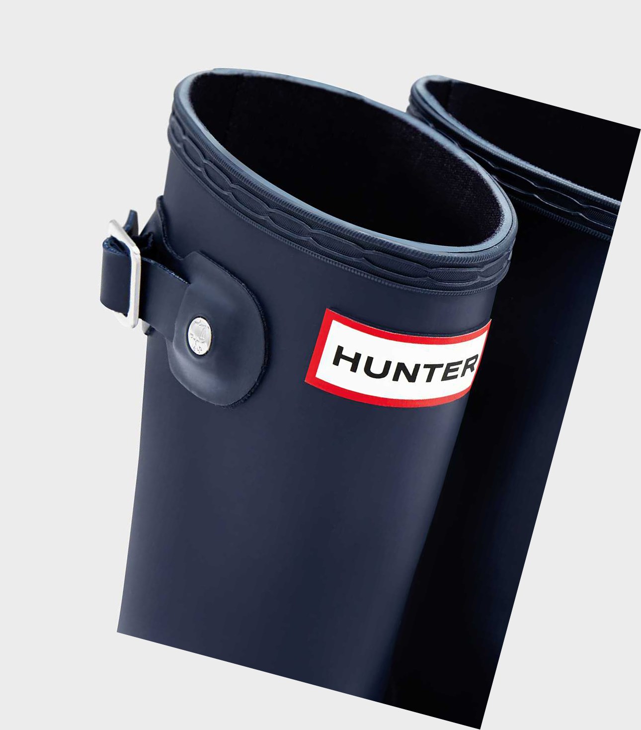 Krótkie Kozaki Dziecięce Hunter Original Little Wellington Granatowe | 320RXZILF