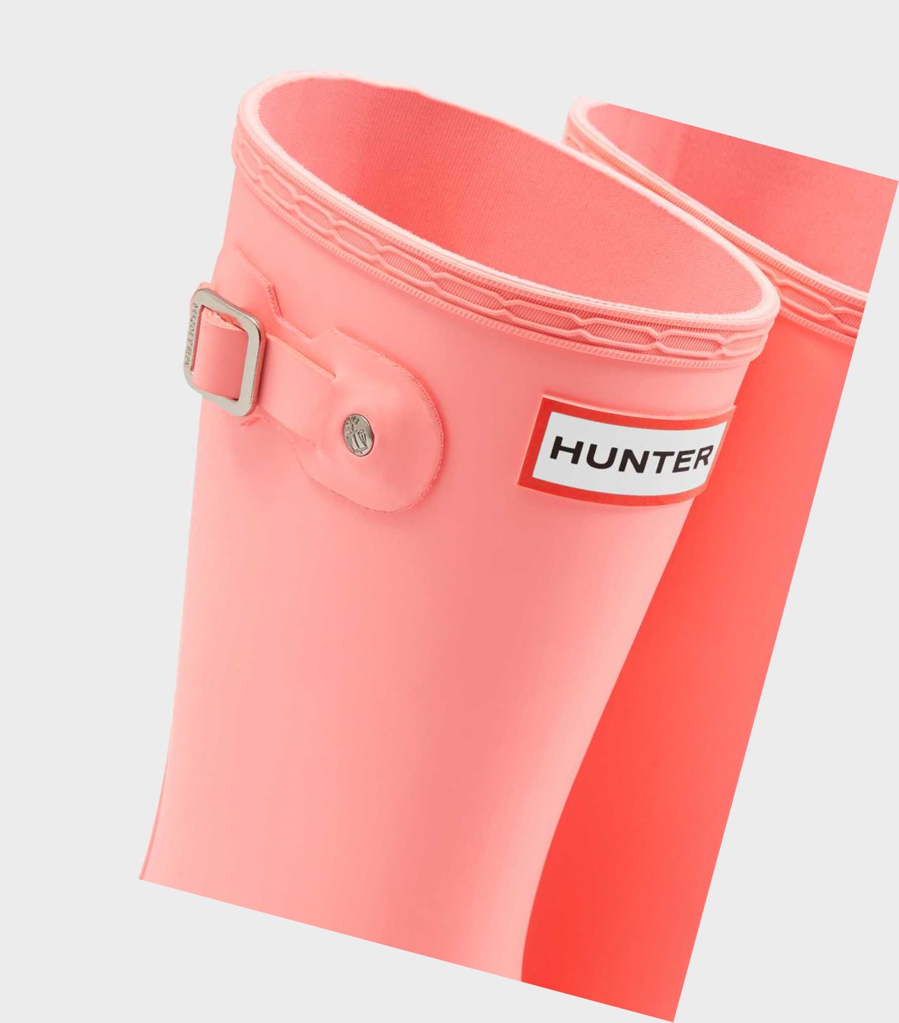 Krótkie Kozaki Dziecięce Hunter Original Big Wellington Różowe | 523MGNKUP