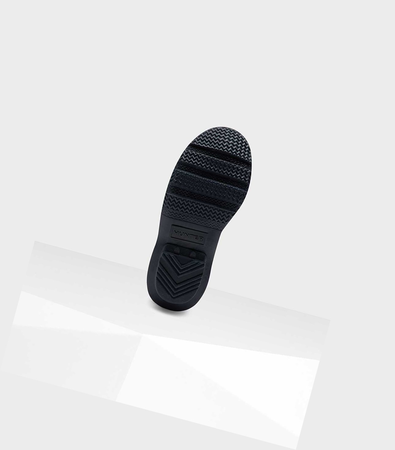 Krótkie Kozaki Dziecięce Hunter Original Little Storm Stripe Wellington Granatowe | 542DQCNBI
