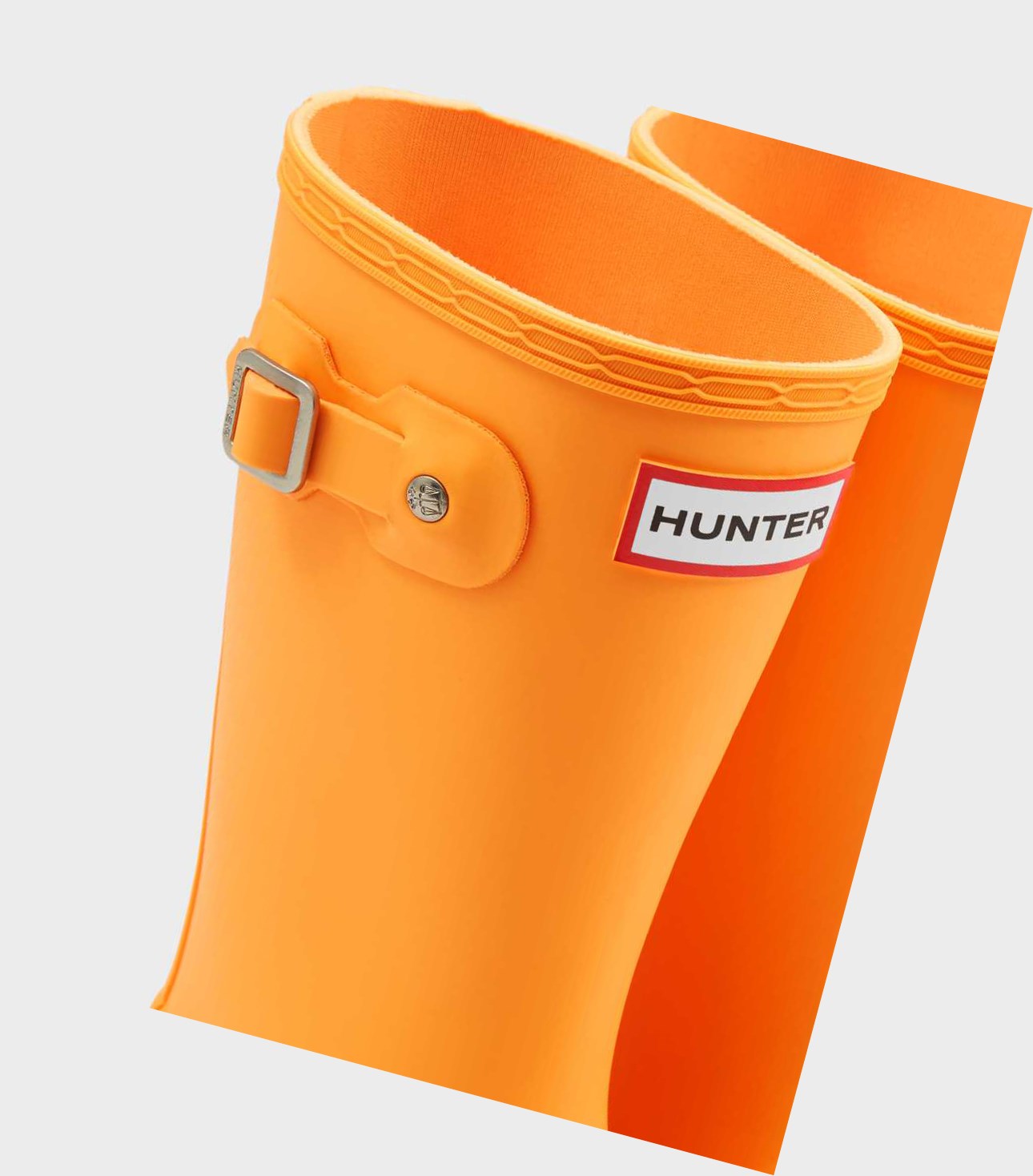 Krótkie Kozaki Dziecięce Hunter Original Big Wellington Pomarańczowe | 814HBKMNX