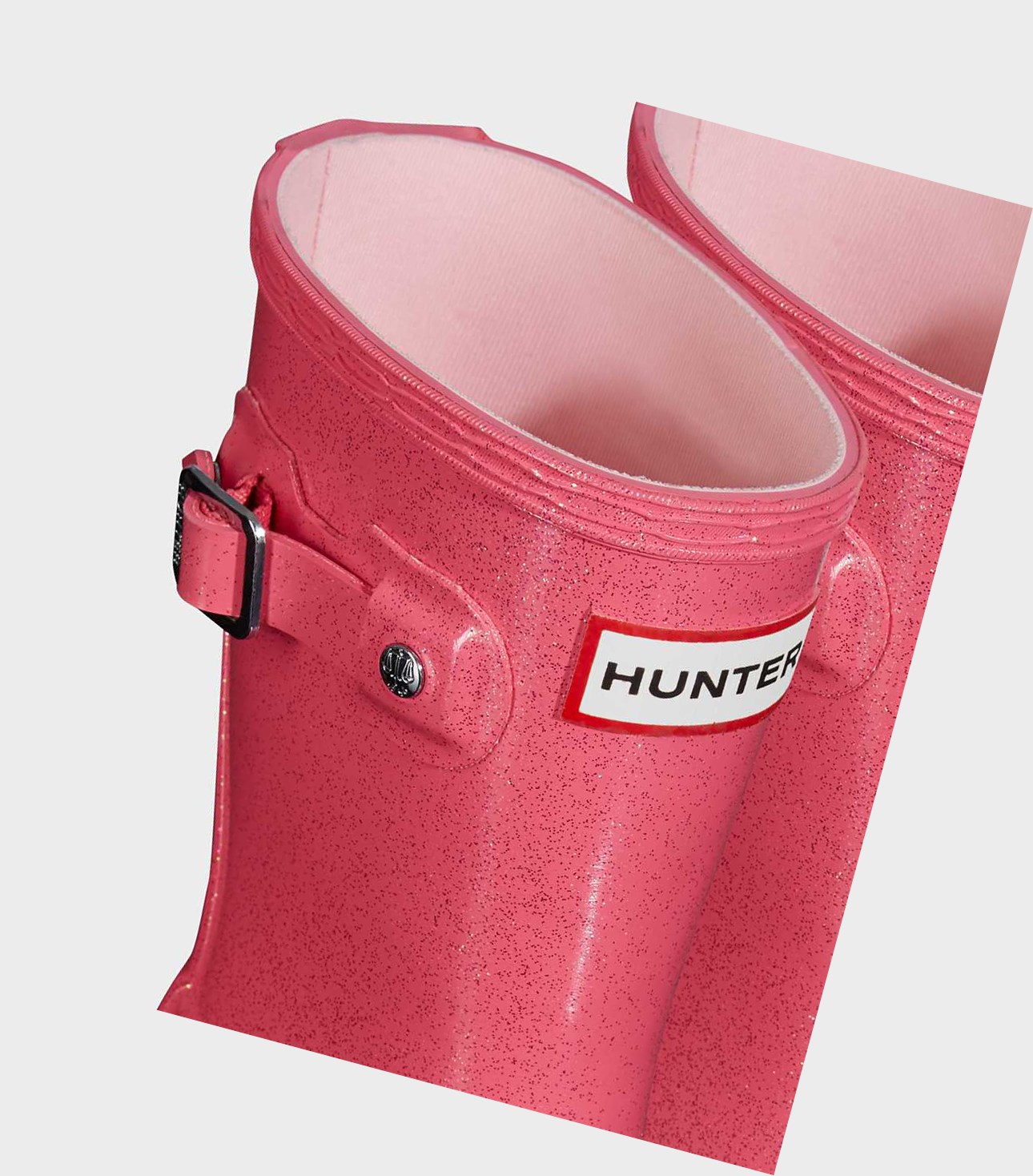 Krótkie Kozaki Dziecięce Hunter Original Little Starcloud Wellington Różowe | 865BRYVUA