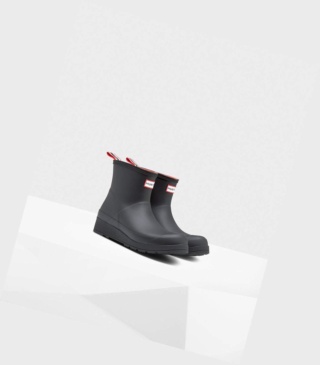 Play Boots Damskie Hunter Original Insulated Krótkie Rain Czarne | 854ZGPJKE