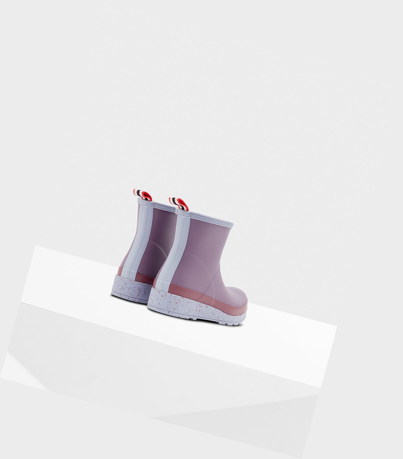 Play Boots Damskie Hunter Original Krótkie Speckle Rain Fioletowe | 196HFSIBT