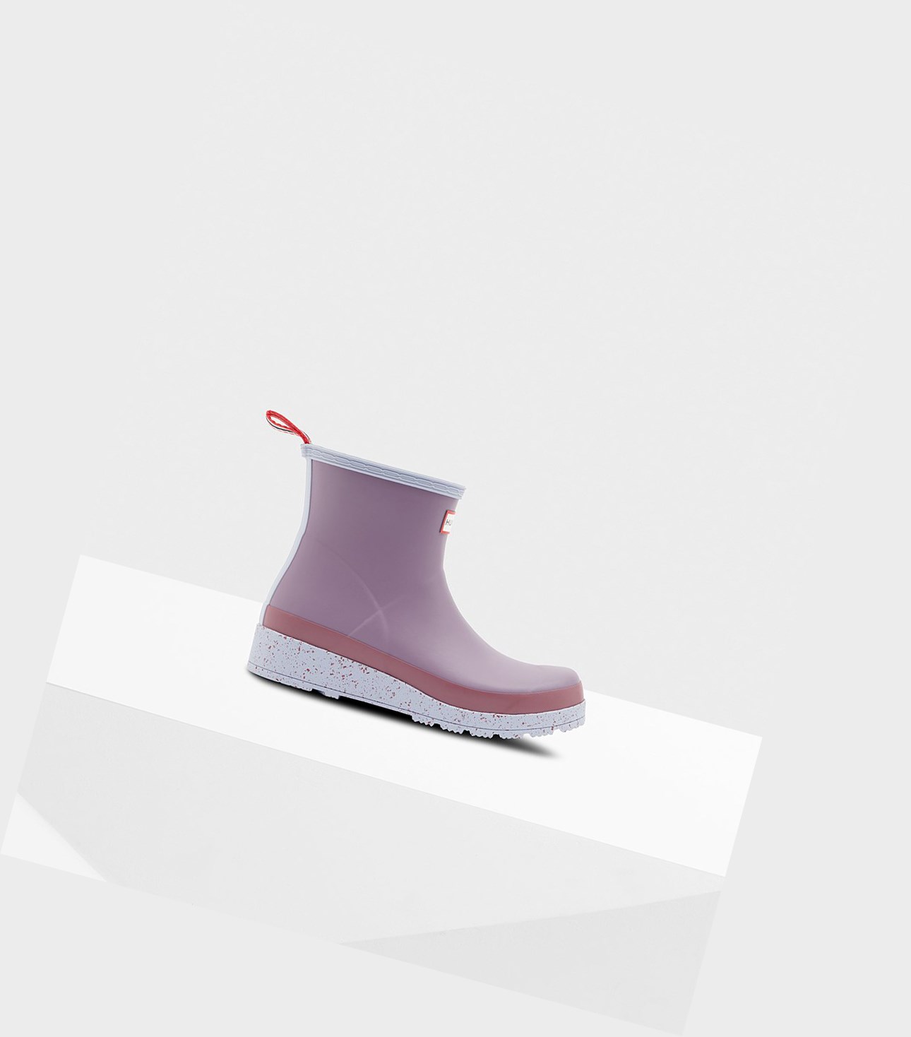 Play Boots Damskie Hunter Original Krótkie Speckle Rain Fioletowe | 196HFSIBT