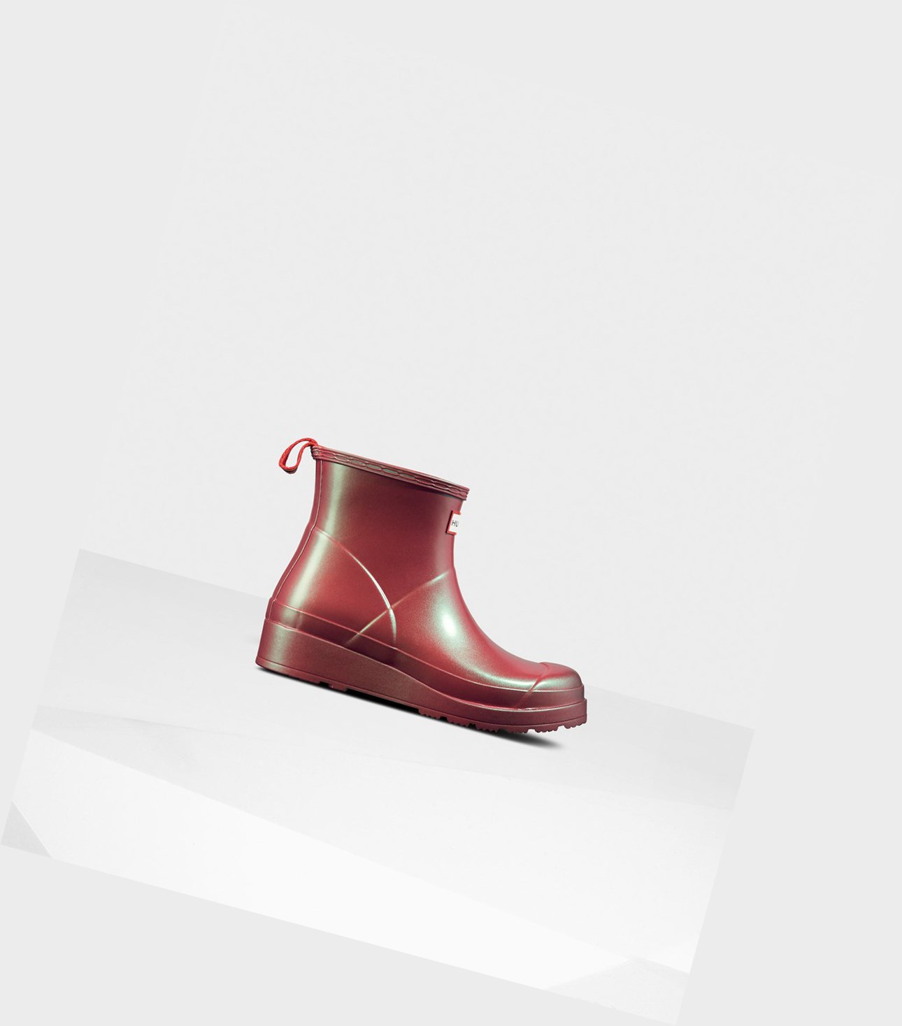 Play Boots Damskie Hunter Original Krótkie Nebula Rain Różowe | 295DGPBNI