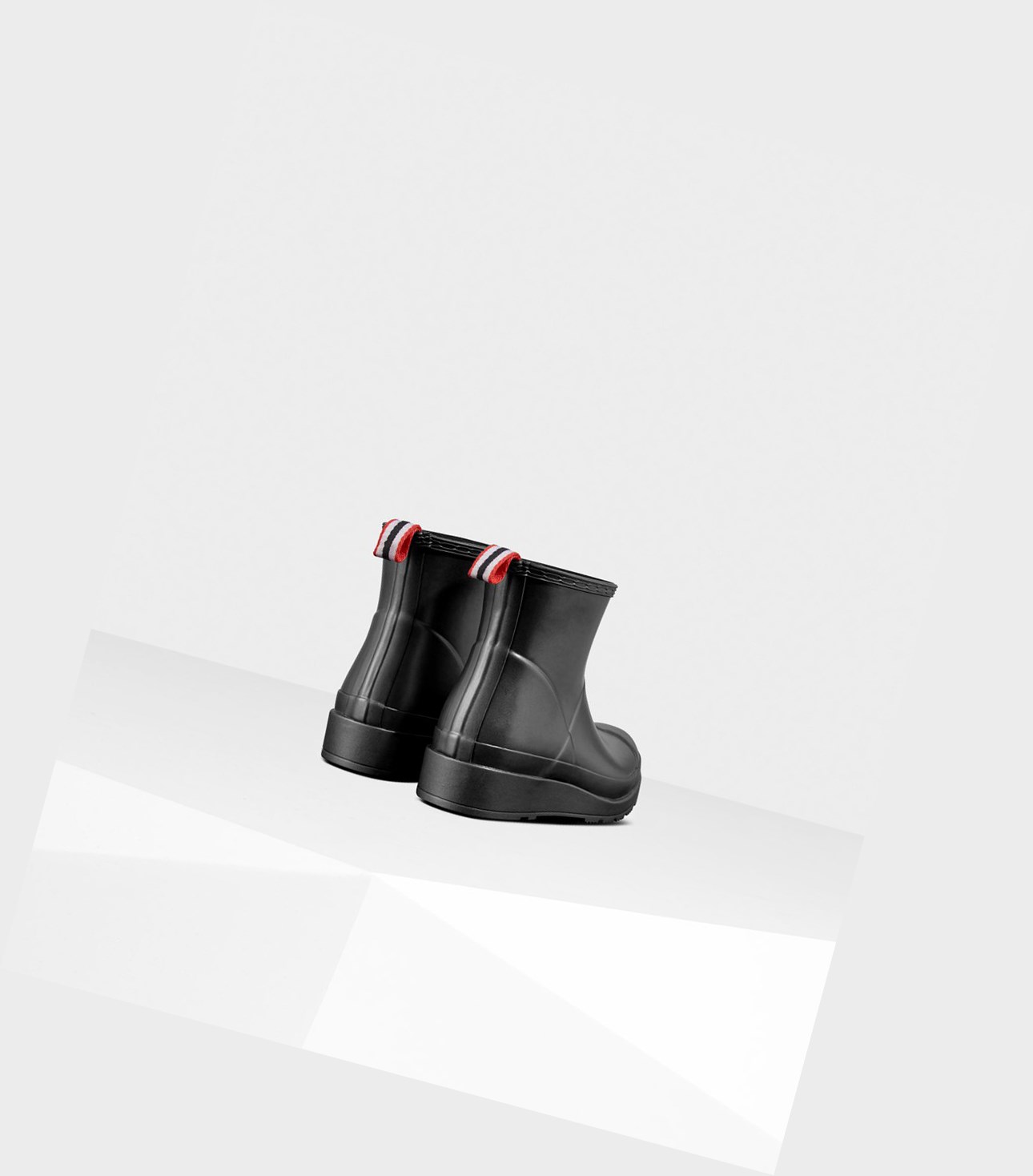 Play Boots Damskie Hunter Original Krótkie Pearlized Rain Czarne | 376UGRBSN