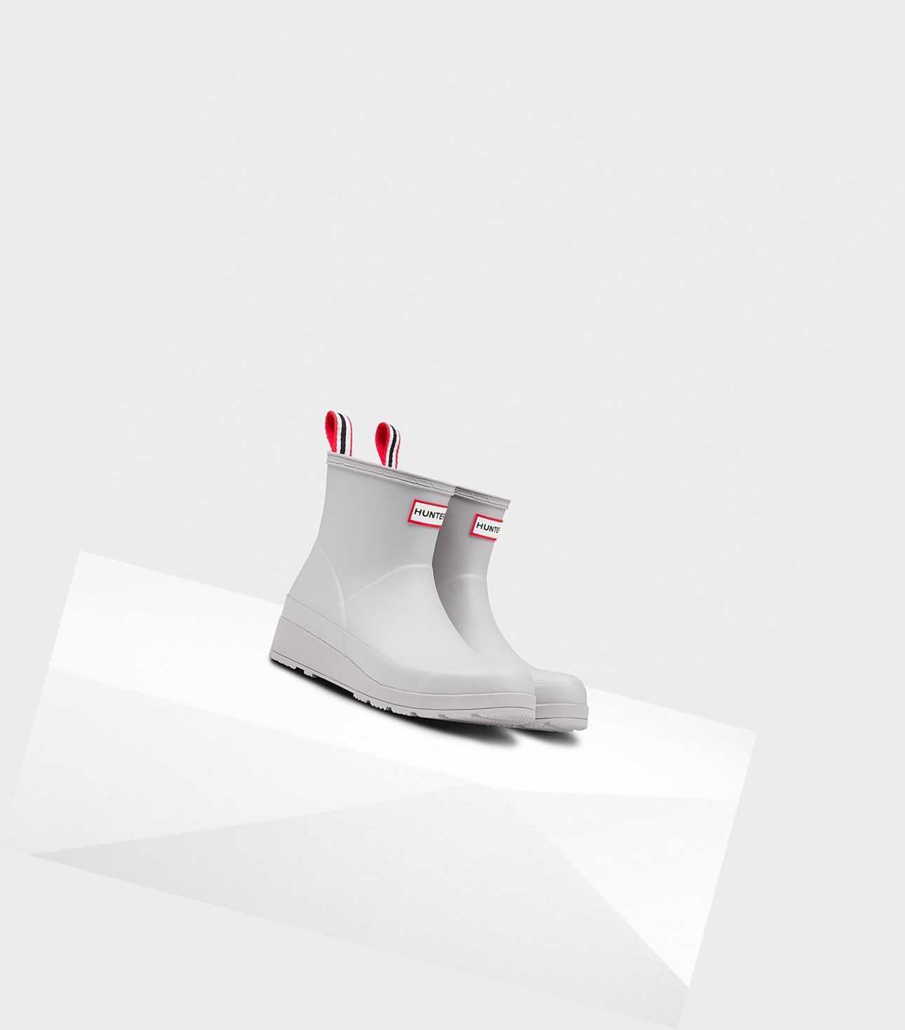 Play Boots Damskie Hunter Original Krótkie Rain Szare | 605UJKHMF