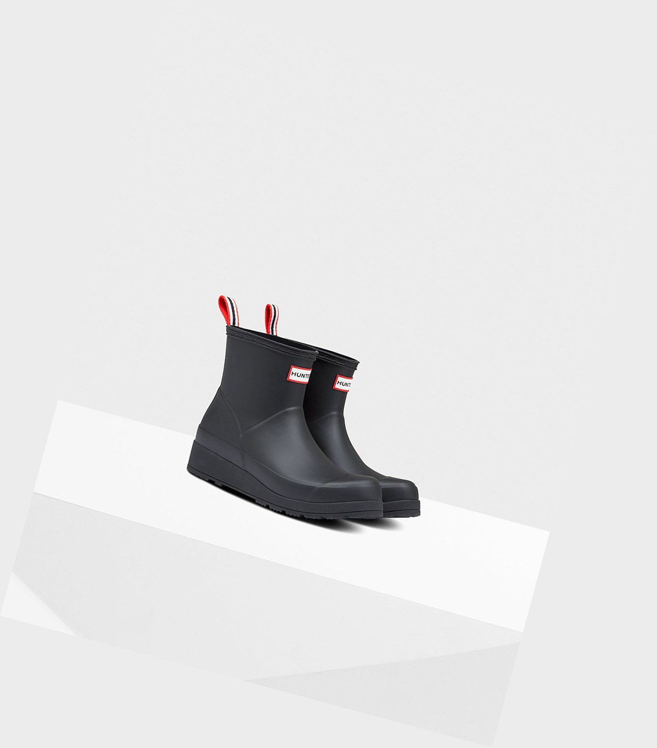 Play Boots Damskie Hunter Original Krótkie Rain Czarne | 831RZKEHM
