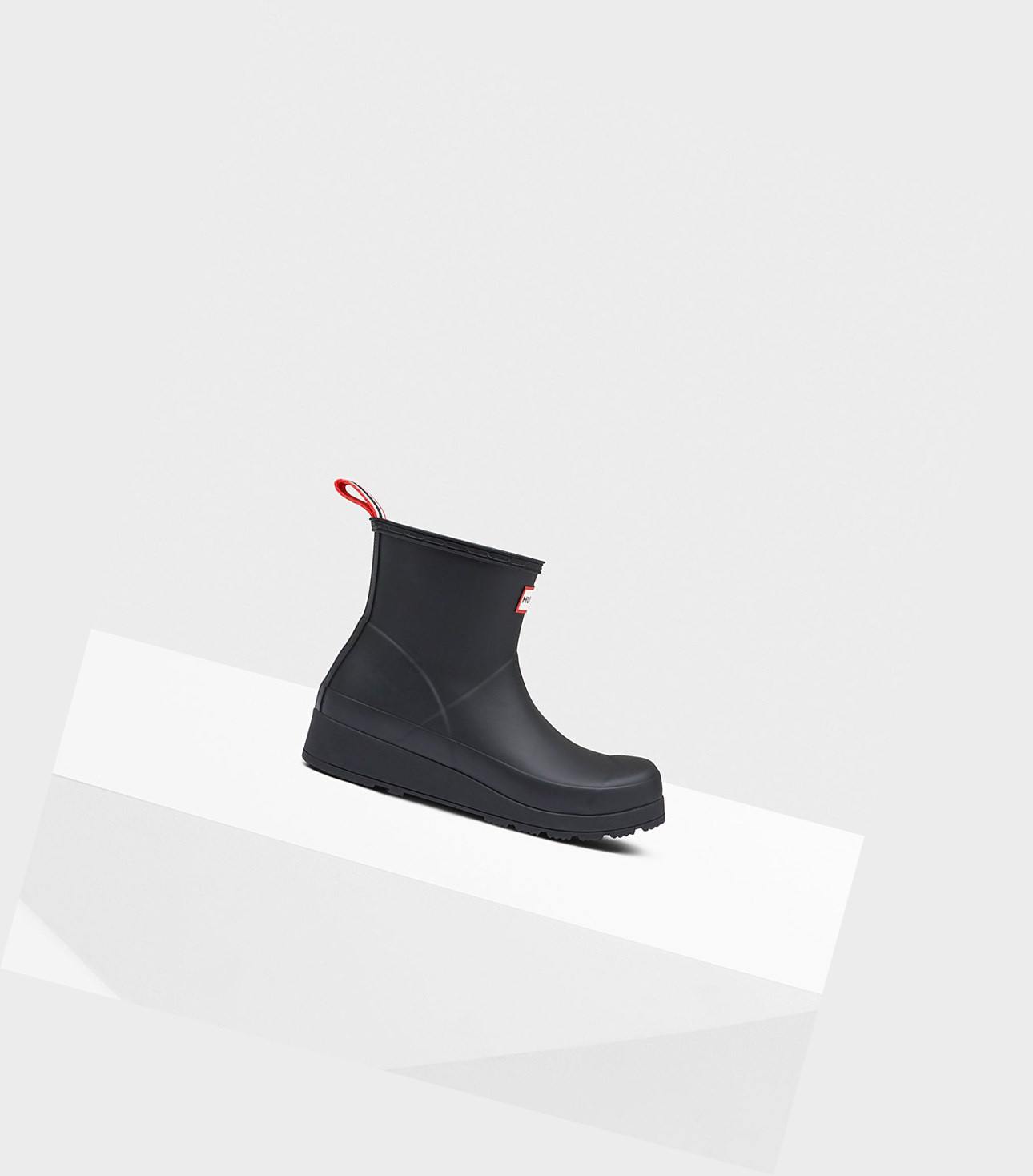 Play Boots Damskie Hunter Original Krótkie Rain Czarne | 831RZKEHM
