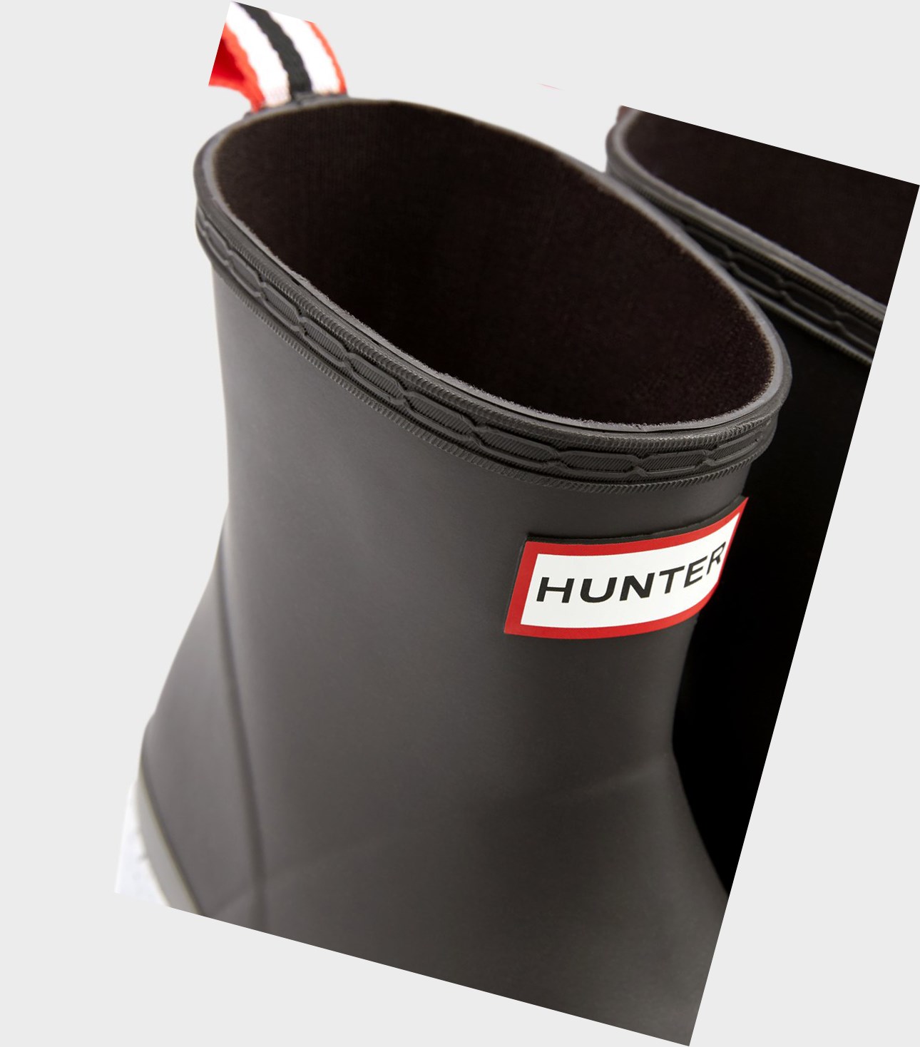 Play Boots Damskie Hunter Original Krótkie Speckle Rain Czarne Szare | 902DSICBM