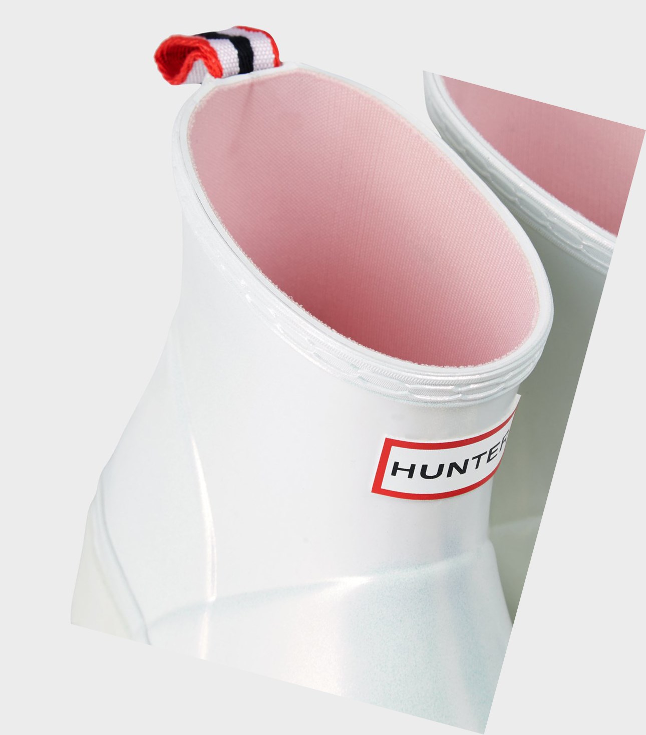 Play Boots Damskie Hunter Original Krótkie Nebula Rain Srebrne | 974VUBDAP