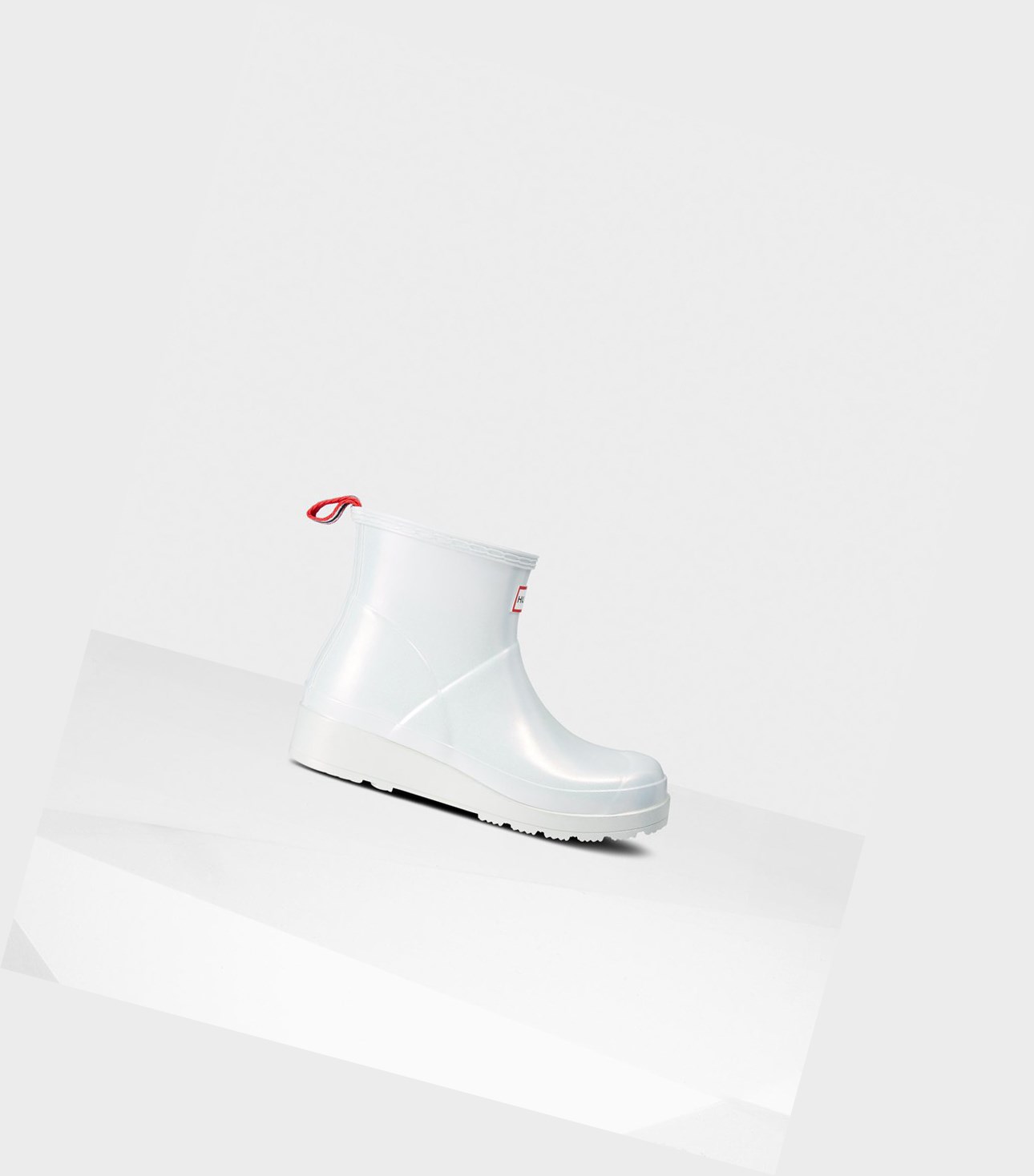 Play Boots Damskie Hunter Original Krótkie Nebula Rain Srebrne | 974VUBDAP