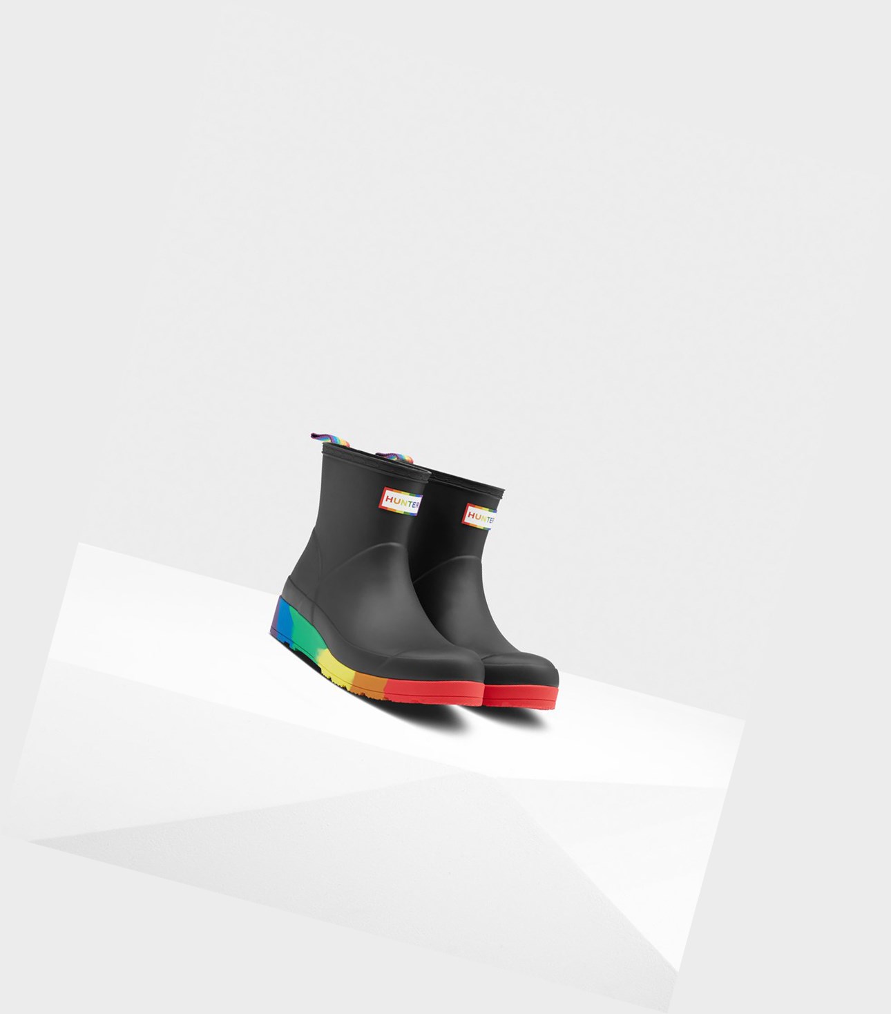 Play Boots Damskie Hunter Original Pride Flatform Rain Czarne | 492SPKFVH