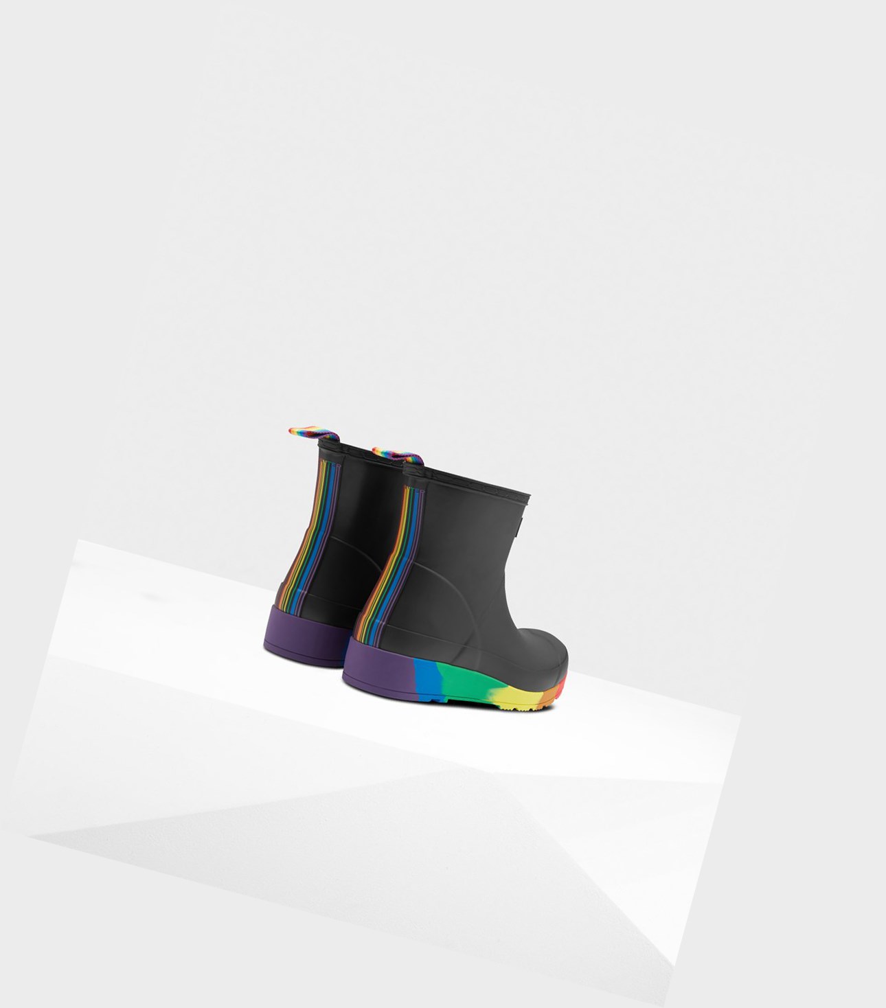 Play Boots Damskie Hunter Original Pride Flatform Rain Czarne | 492SPKFVH