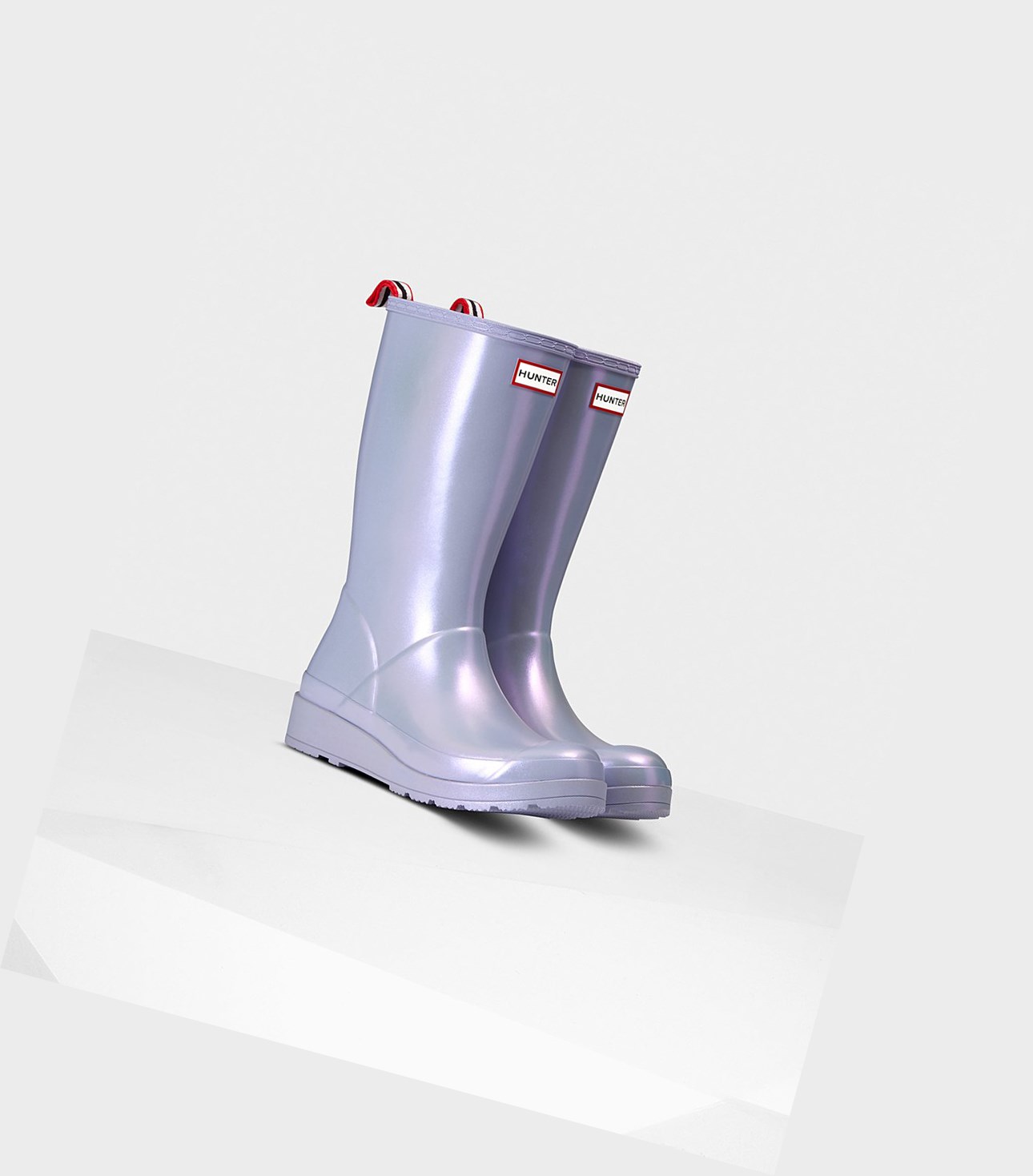 Play Boots Damskie Hunter Original Wysokie Nebula Rain Fioletowe | 018VHFWYM