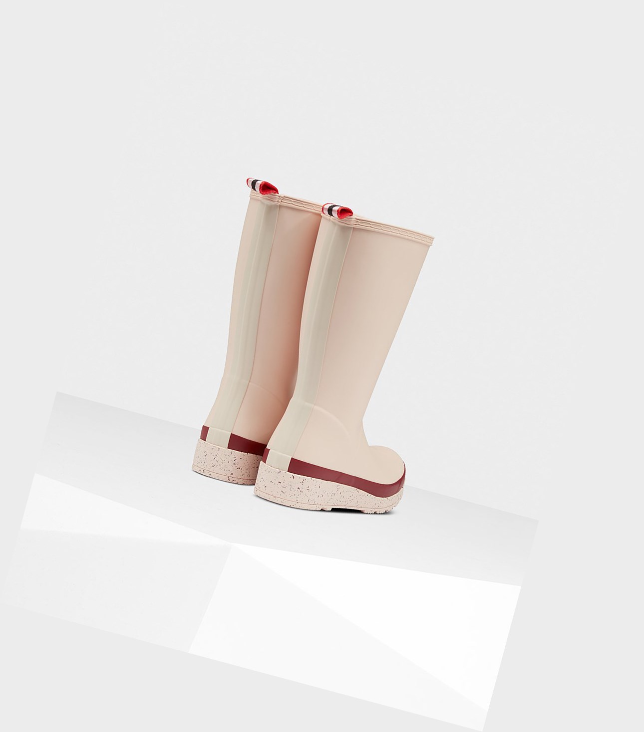 Play Boots Damskie Hunter Original Wysokie Speckle Rain Beżowe Czerwone | 085KIGHZS