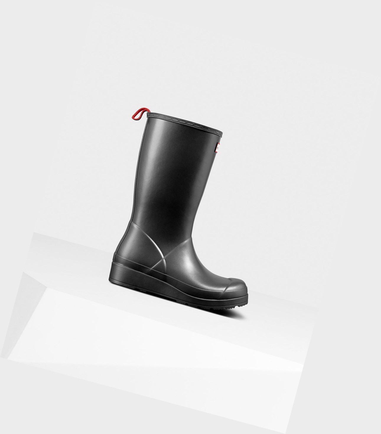 Play Boots Damskie Hunter Original Wysokie Pearlized Rain Czarne | 572SAPXQD
