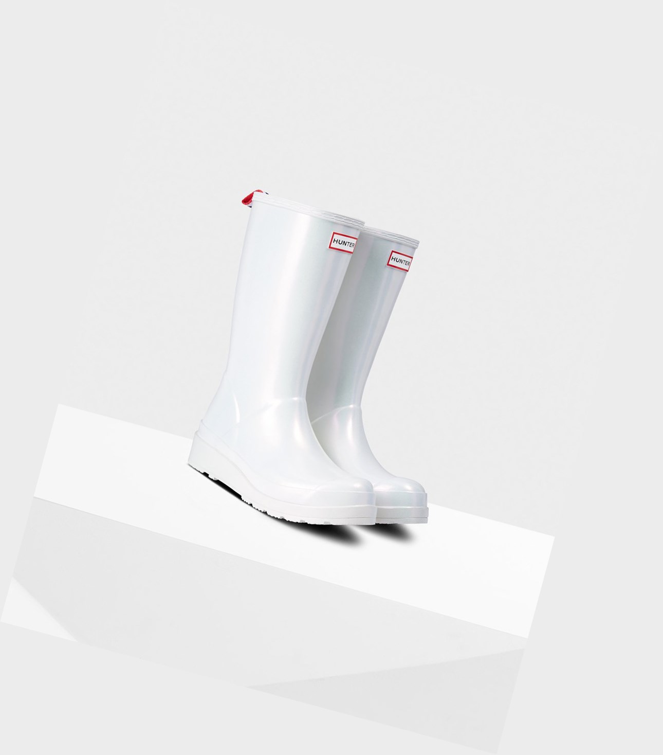 Play Boots Damskie Hunter Original Wysokie Nebula Rain Srebrne | 719INCVQA