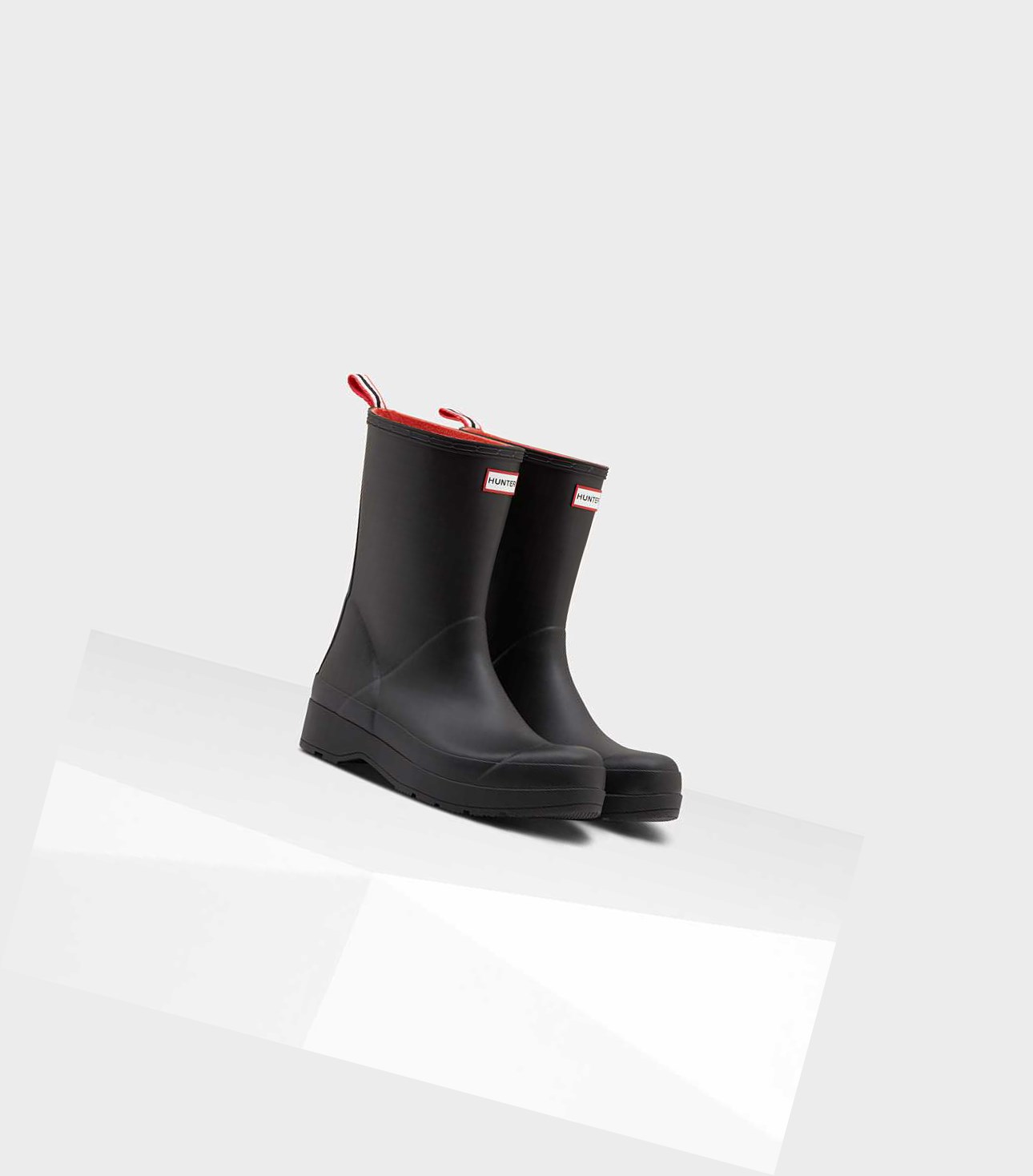 Play Boots Męskie Hunter Original Insulated Mid-Wzrost Czarne | 357AHVXQF