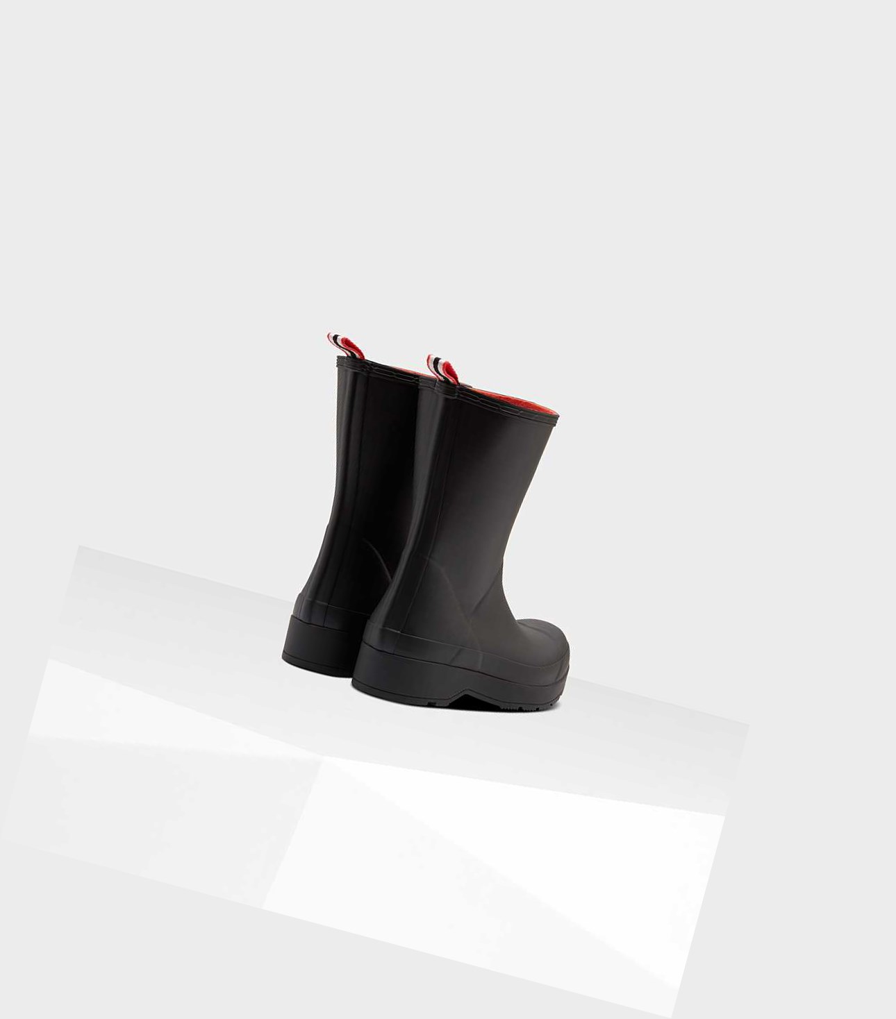 Play Boots Męskie Hunter Original Insulated Mid-Wzrost Czarne | 357AHVXQF