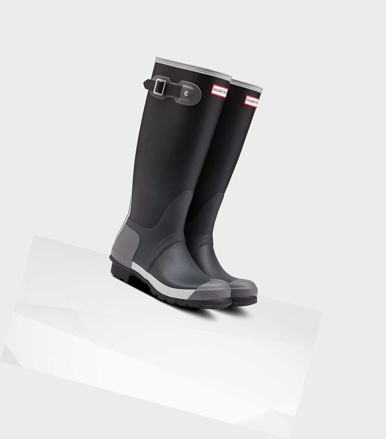 Wysokie Buty Damskie Hunter Original Inside Out Wellington Czarne | 951DPREJX