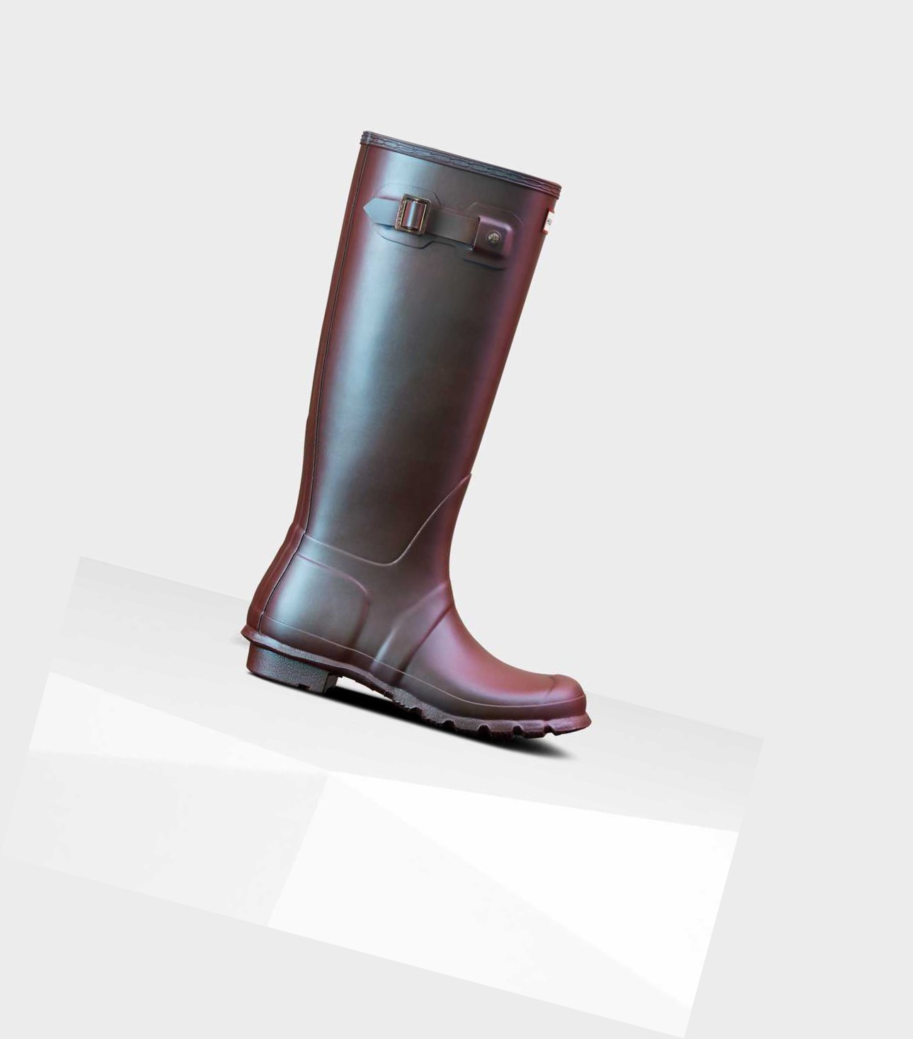 Wysokie Buty Damskie Hunter Original Nebula Wellington Niebieskie | 746GEZHJR