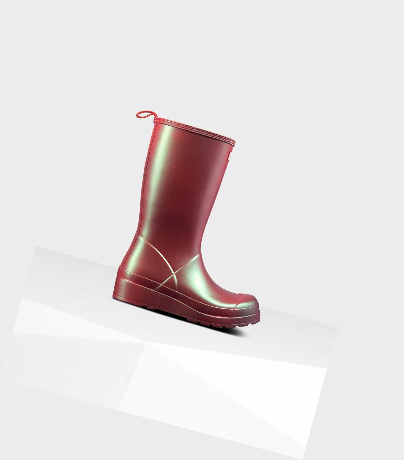 Wysokie Buty Damskie Hunter Original Play Nebula Wellington Różowe | 023MOYQIU