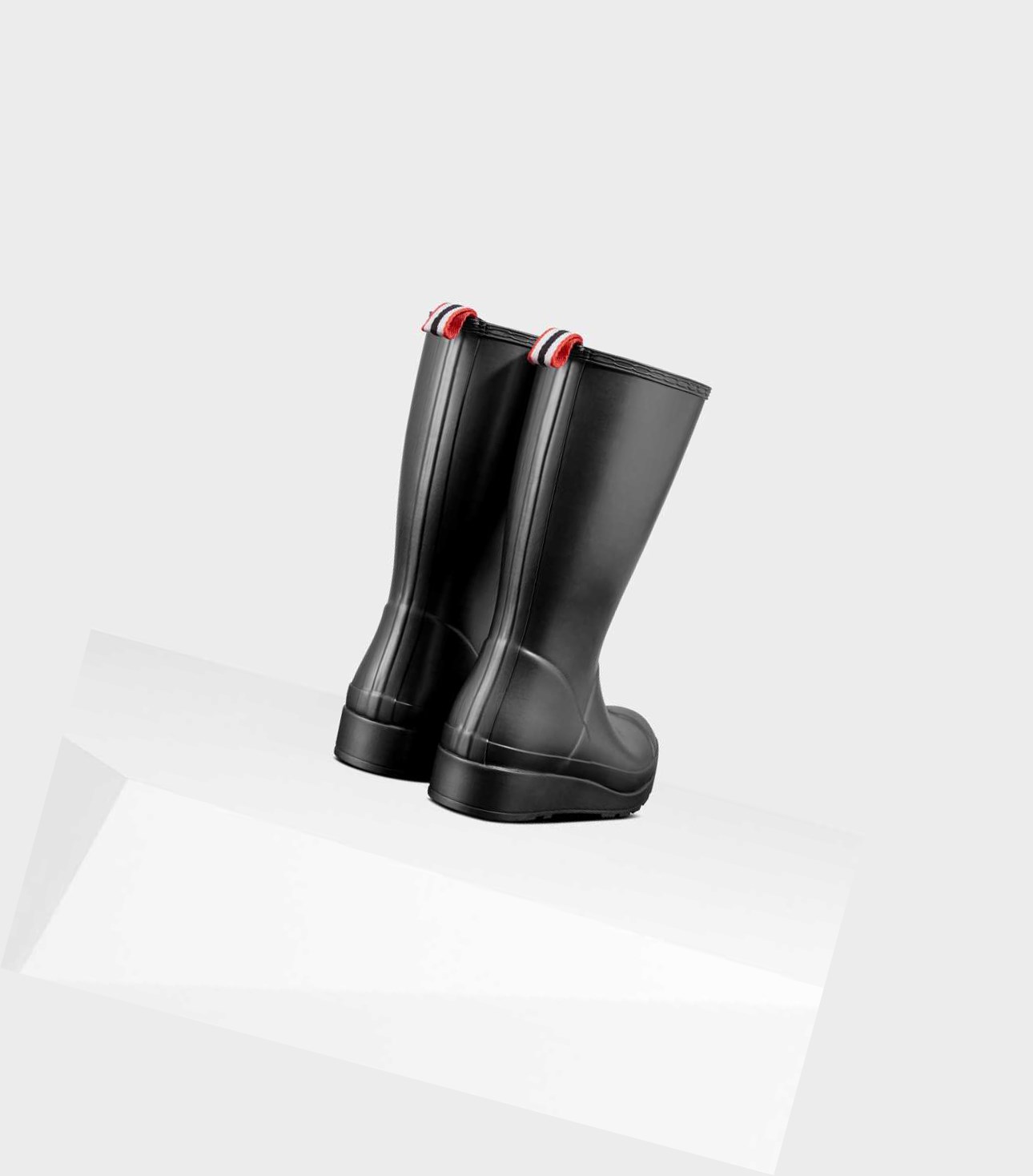 Wysokie Buty Damskie Hunter Original Play Pearlized Wellington Czarne | 358WOIDRJ