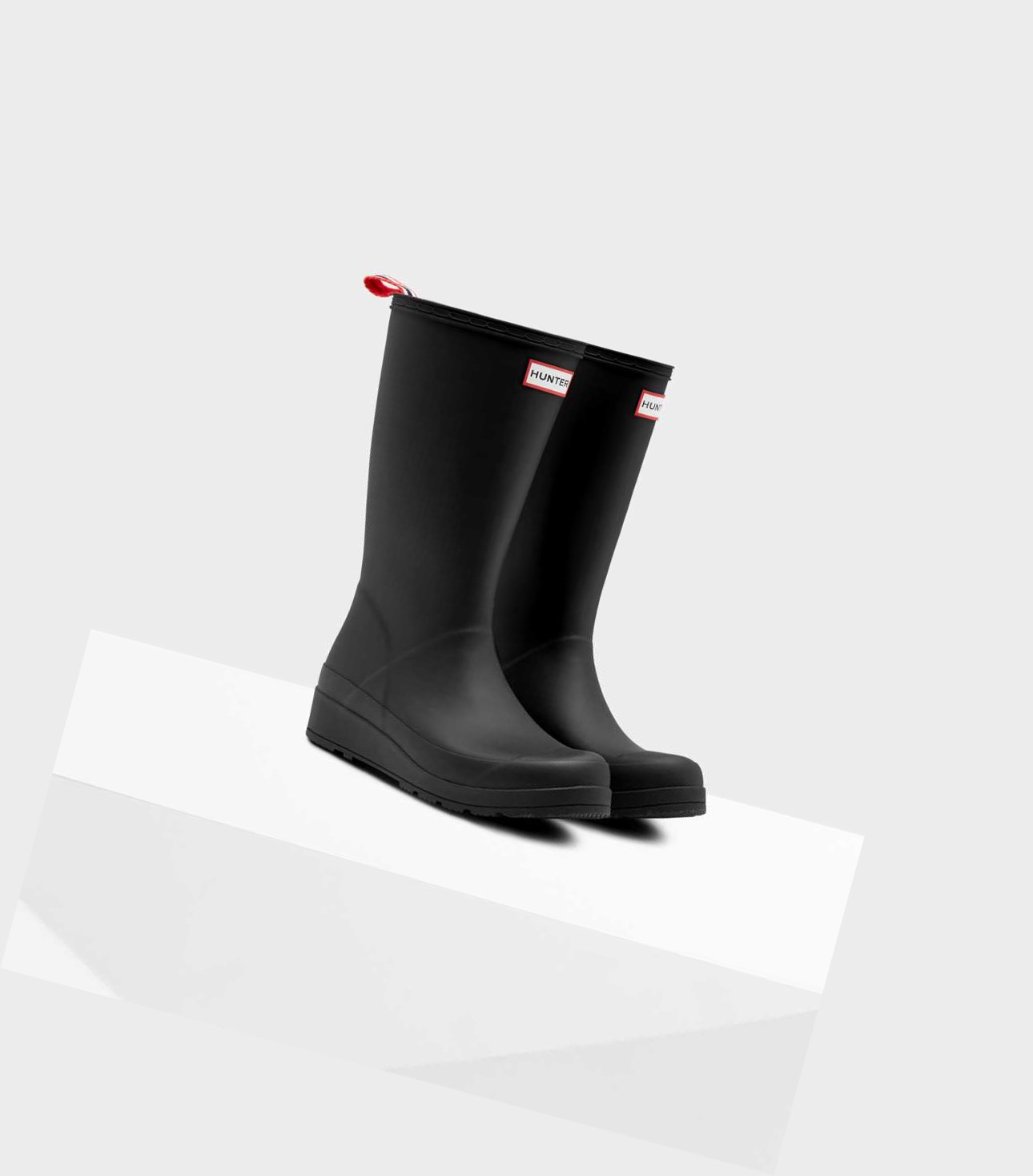 Wysokie Buty Damskie Hunter Original Play Wellington Czarne | 517YEXVKU