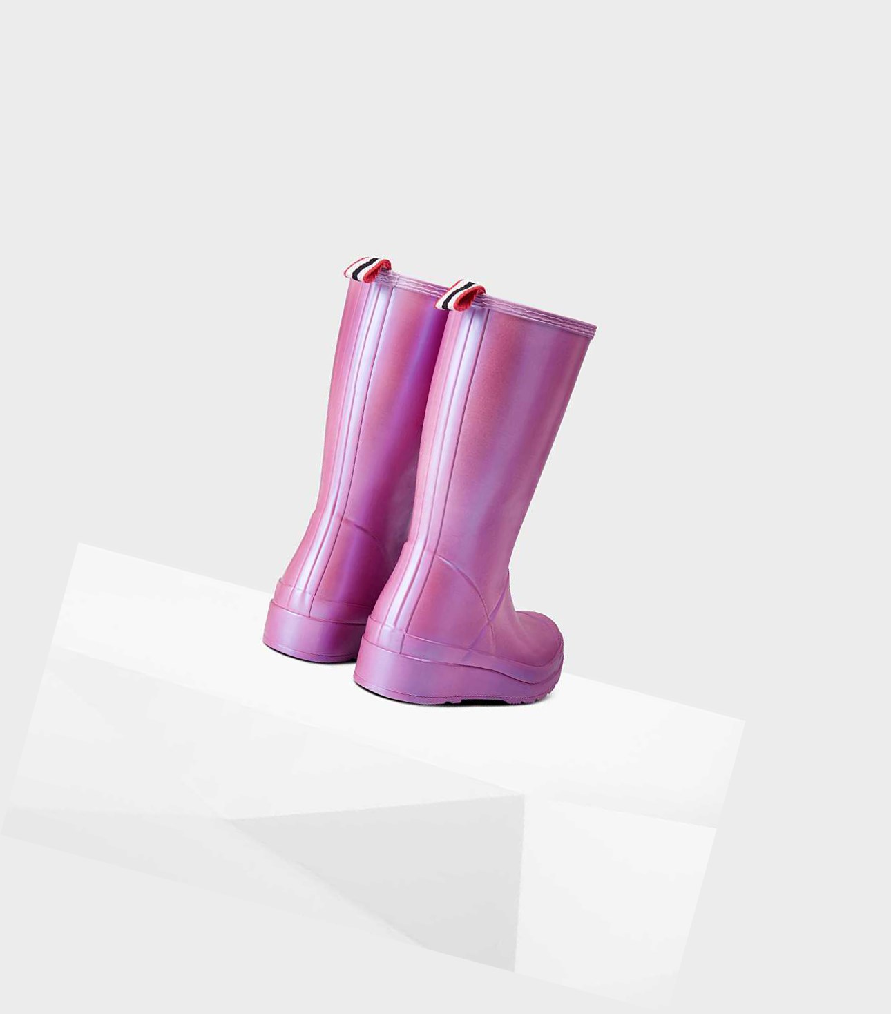 Wysokie Buty Damskie Hunter Original Play Nebula Wellington Różowe | 615QVWXPS