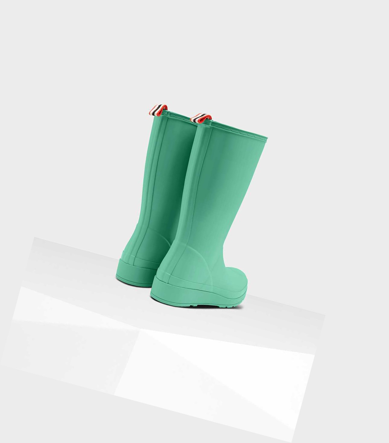 Wysokie Buty Damskie Hunter Original Play Wellington Zielone | 730OXJIMU